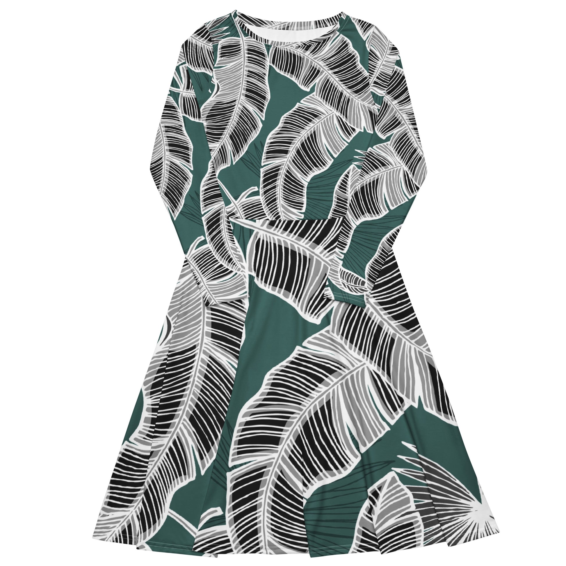 Olivia Long Sleeve Midi Dress - Activewear Well