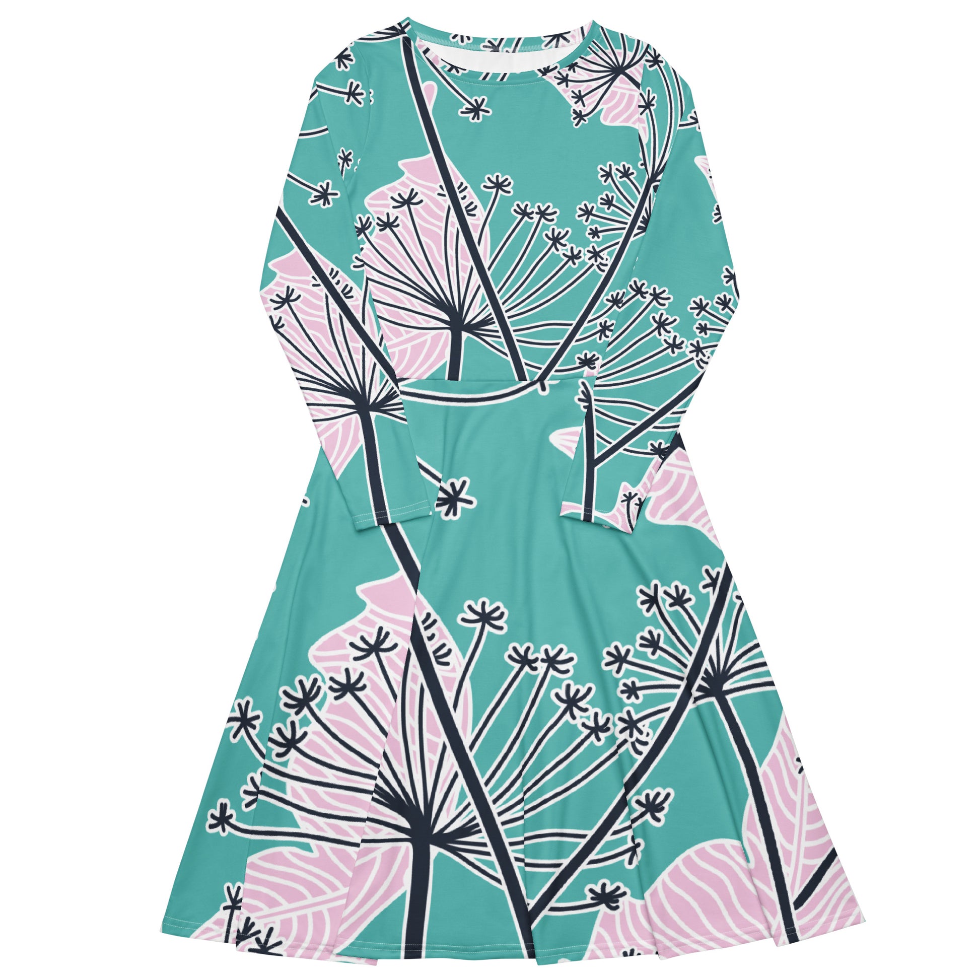 Amalia Long Sleeve Midi Dress - Activewear Well