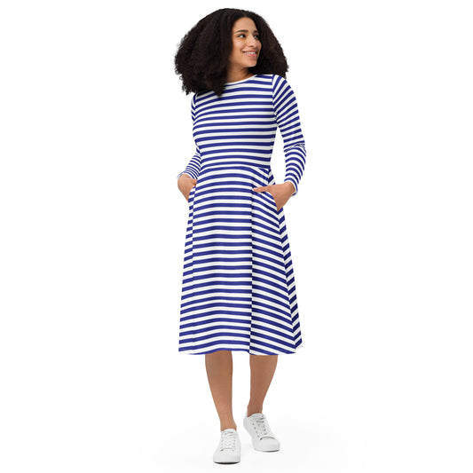 Tessa Long Sleeve Midi Dress - Activewear Well