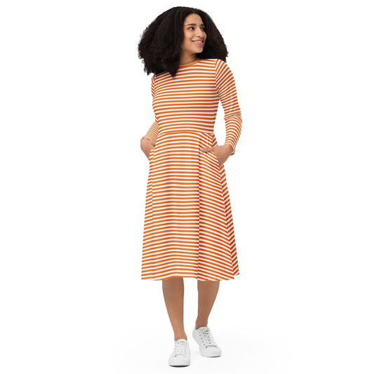 Jenna Long Sleeve Midi Dress - Activewear Well