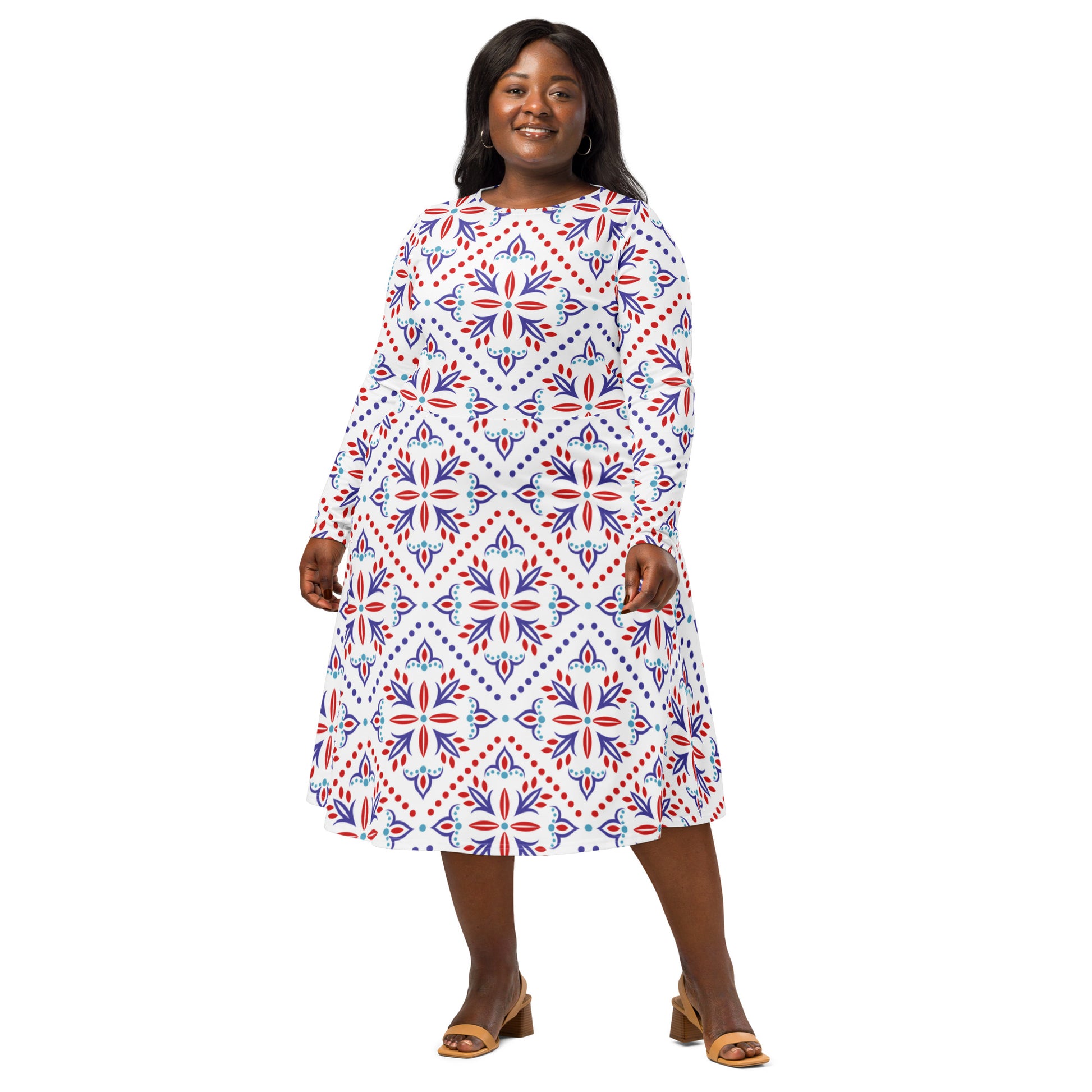 Cassie Long Sleeve Midi Dress - Activewear Well