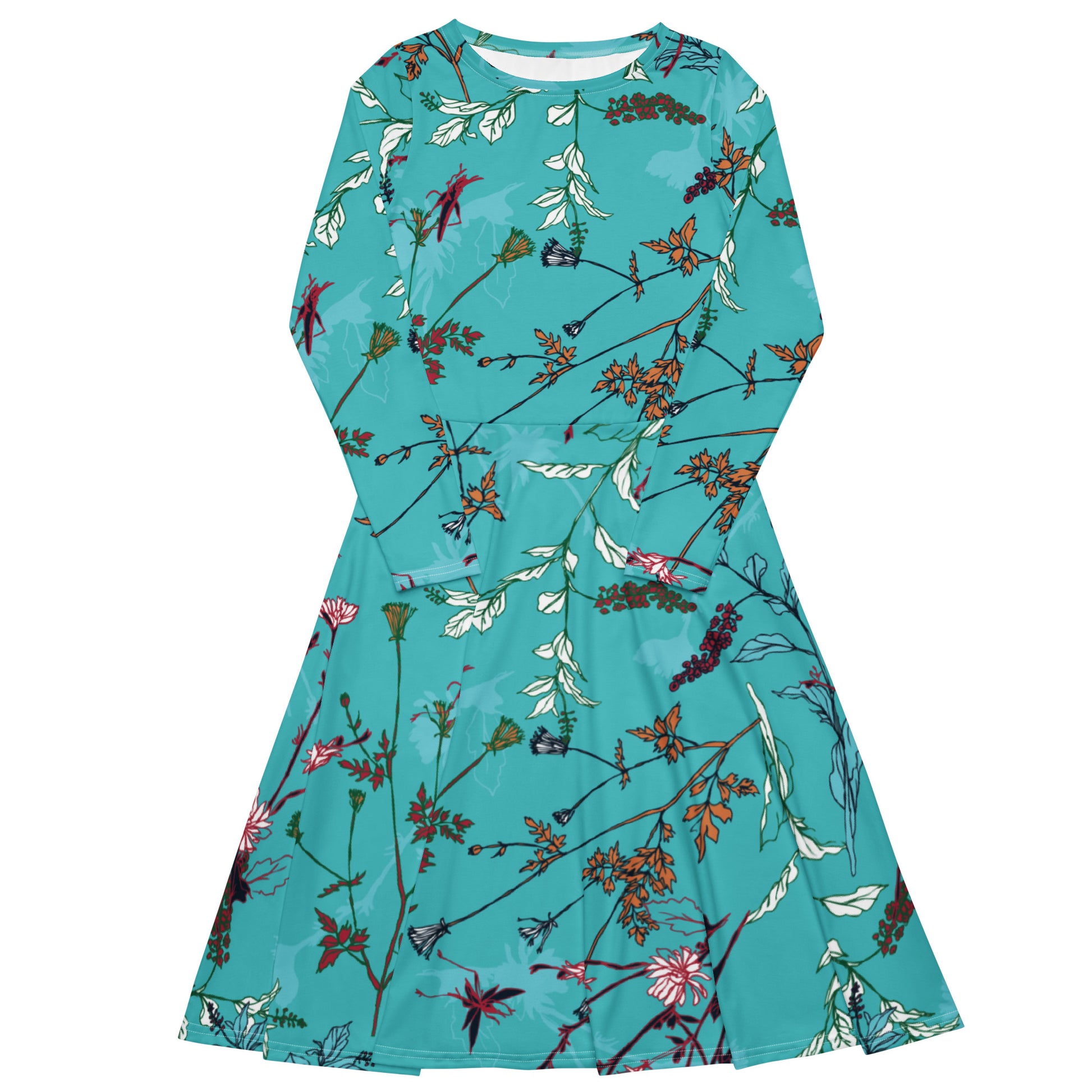 Hailey Long Sleeve Midi Dress - Activewear Well