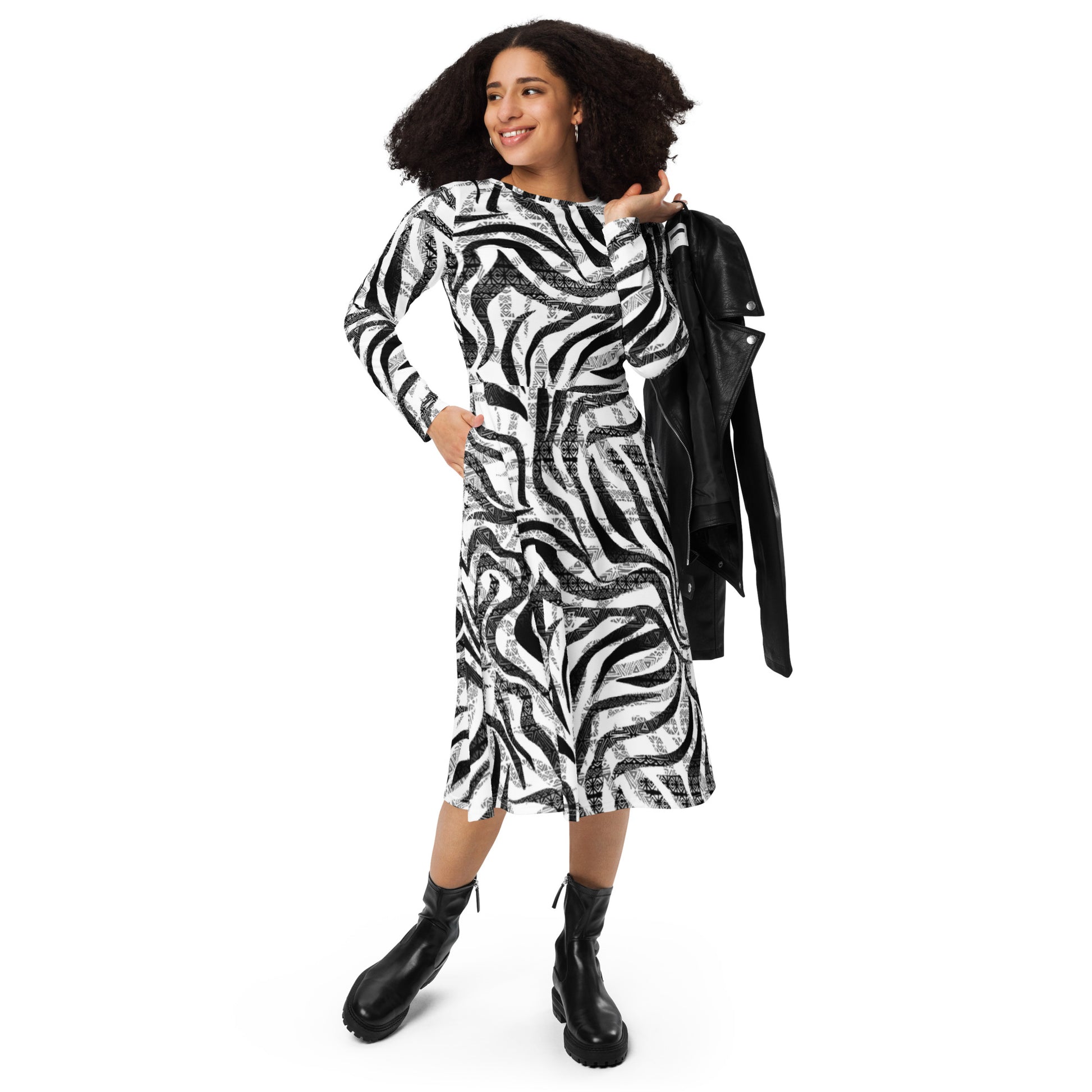 Tiffany Sleeve Midi Dress - Activewear Well