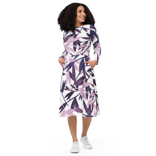 Brooke Long Sleeve Midi Dress - Activewear Well