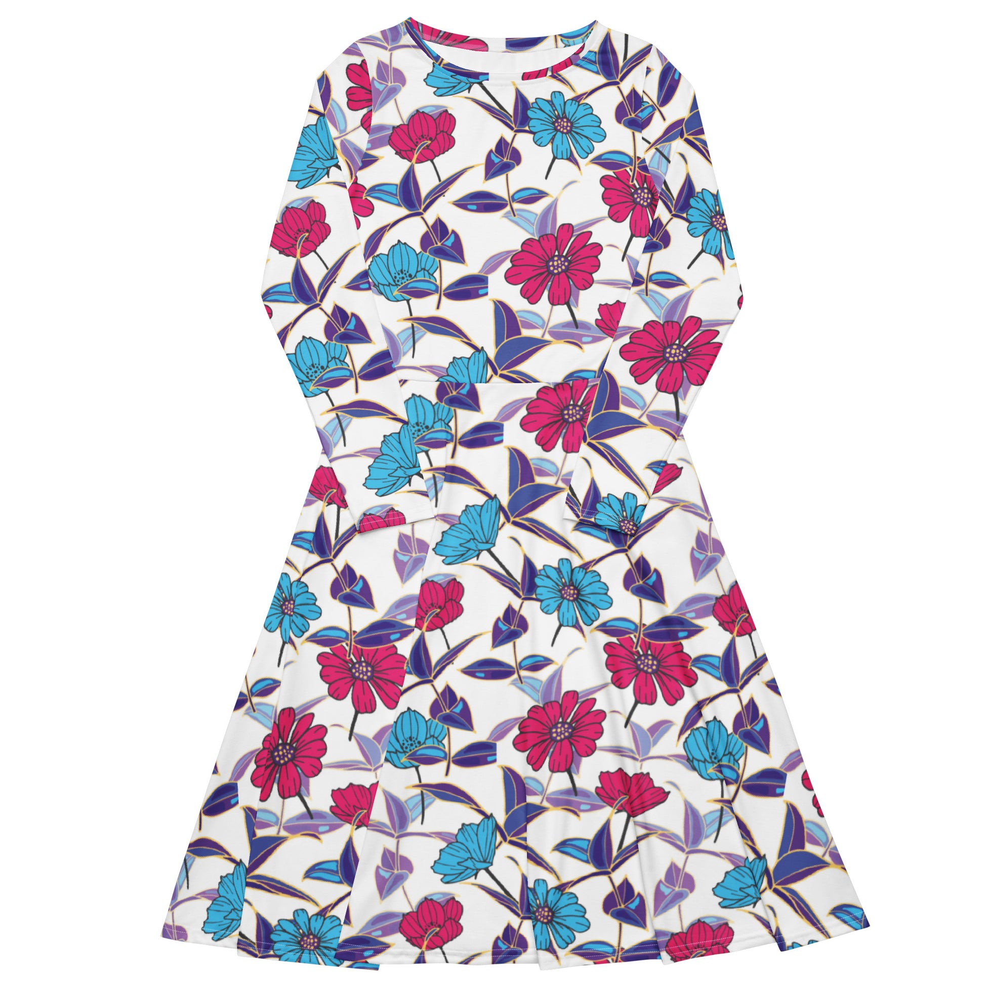 Meryl Long Sleeve Midi Dress - Activewear Well