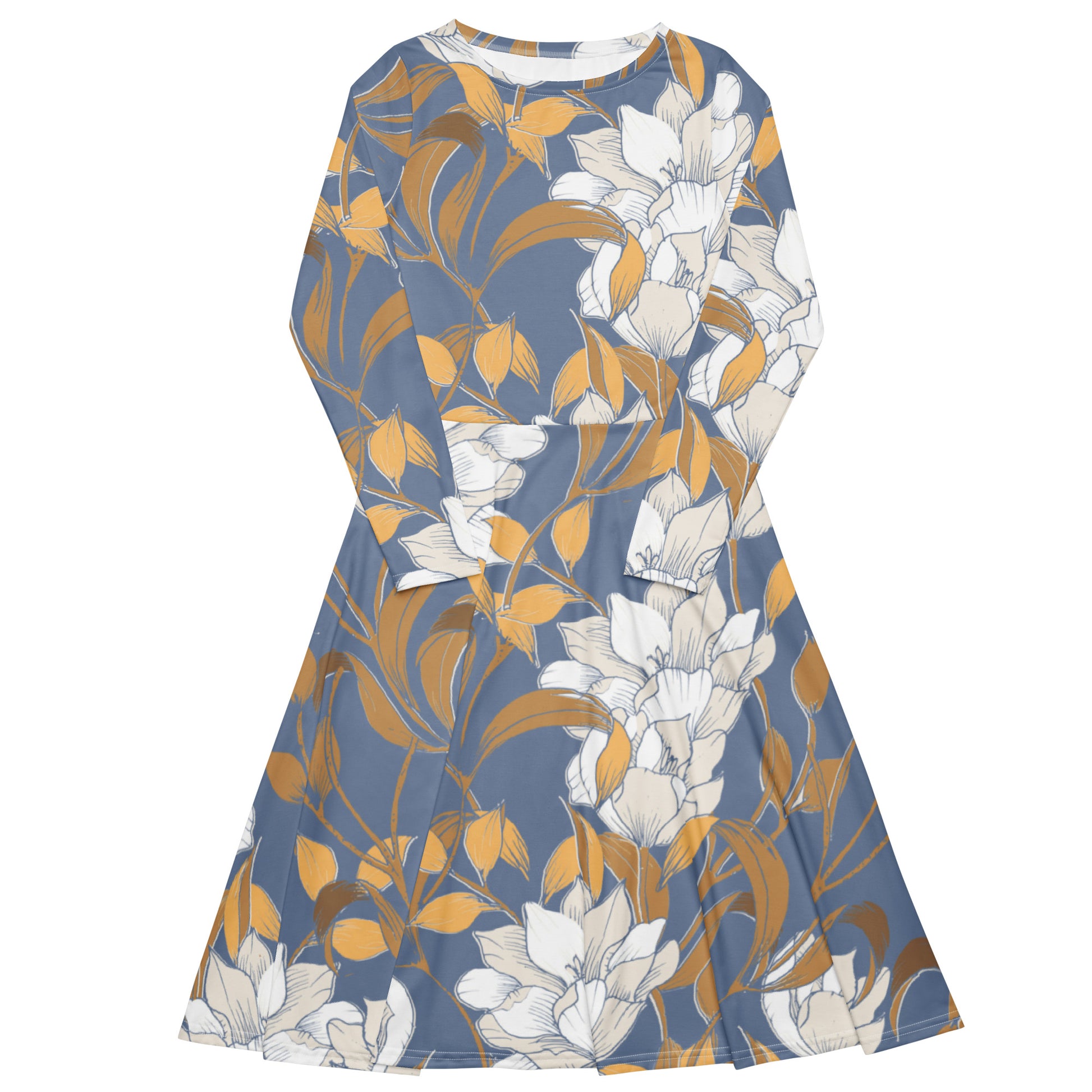 Kristen Long Sleeve Midi Dress - Activewear Well
