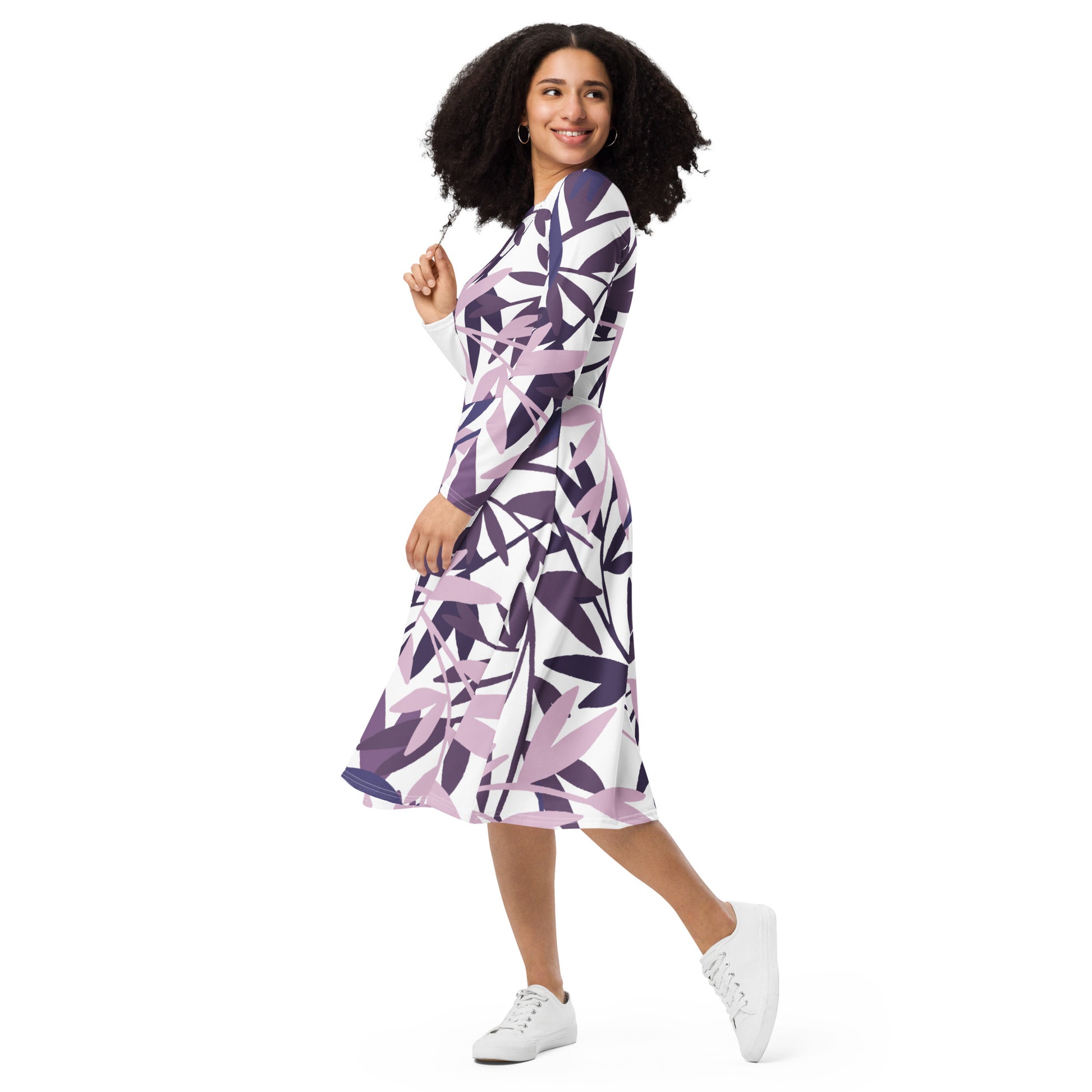 Brooke Long Sleeve Midi Dress - Activewear Well