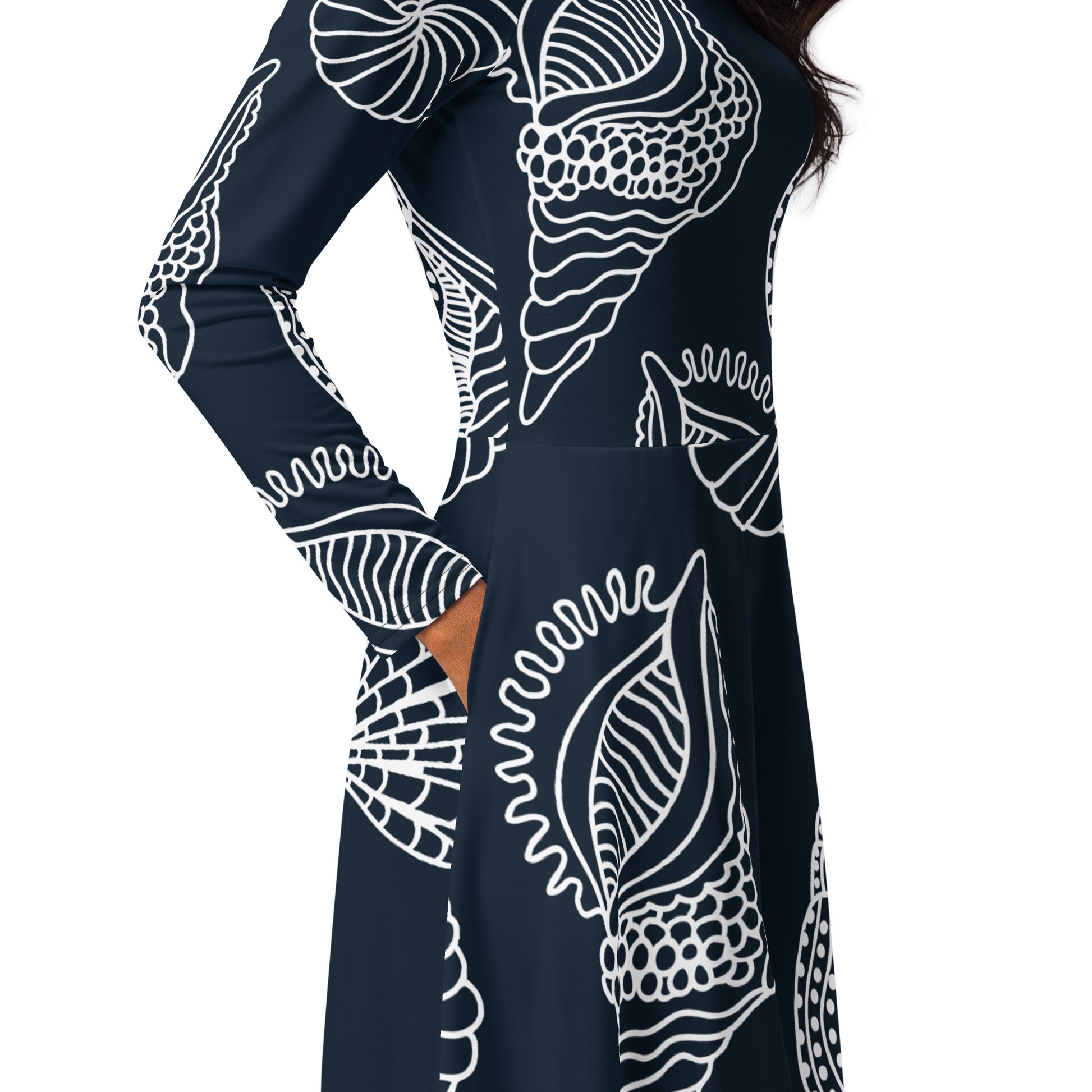 Charlotte Long Sleeve Midi Dress - Activewear Well