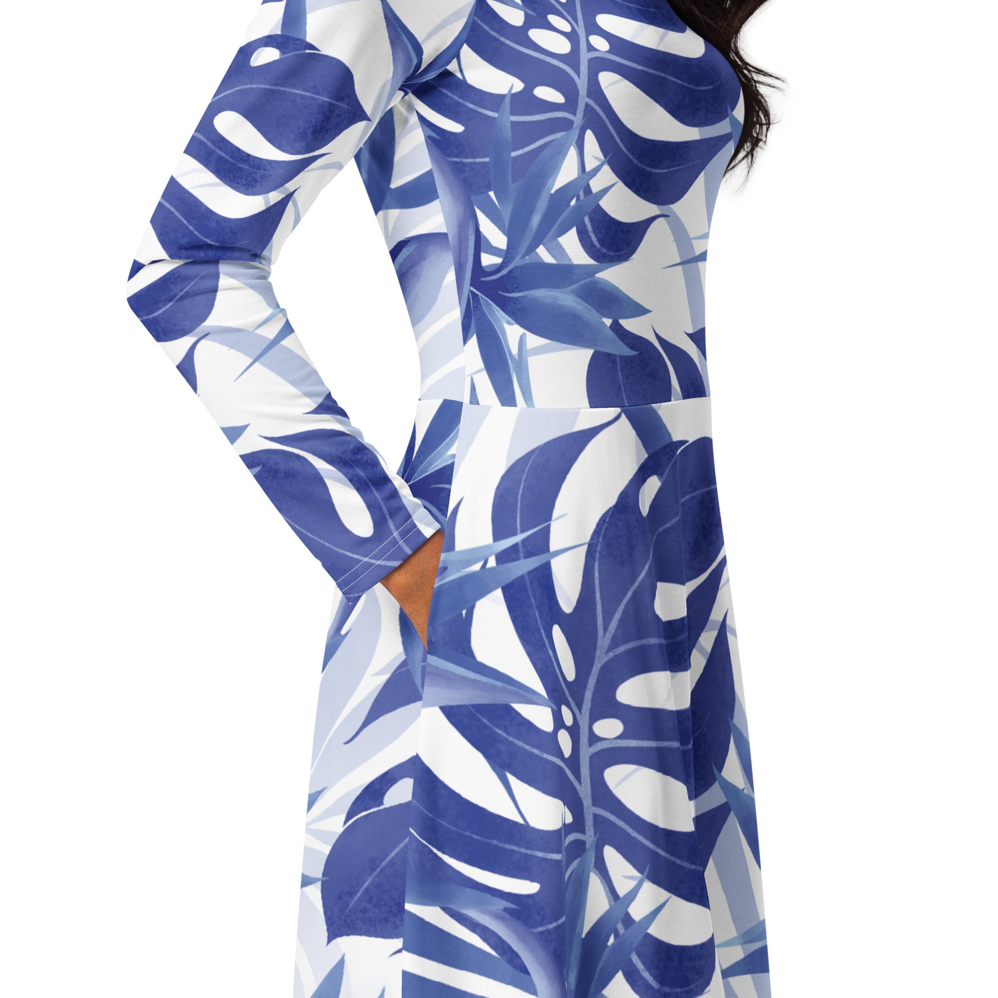 Avril Long Sleeve Midi Dress - Activewear Well