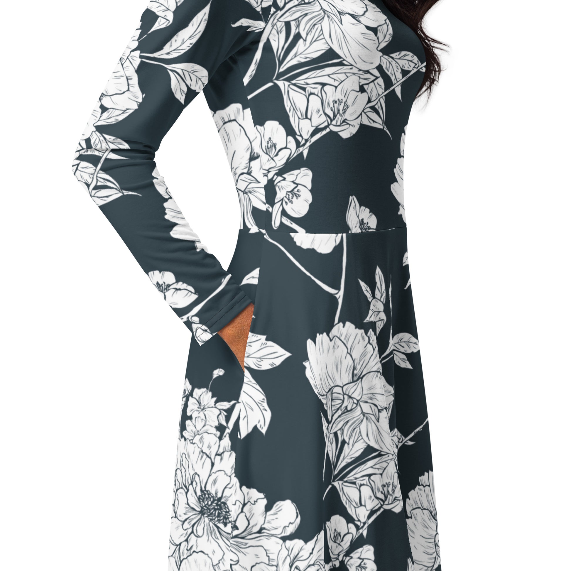Ruby Long Sleeve Midi Dress - Activewear Well