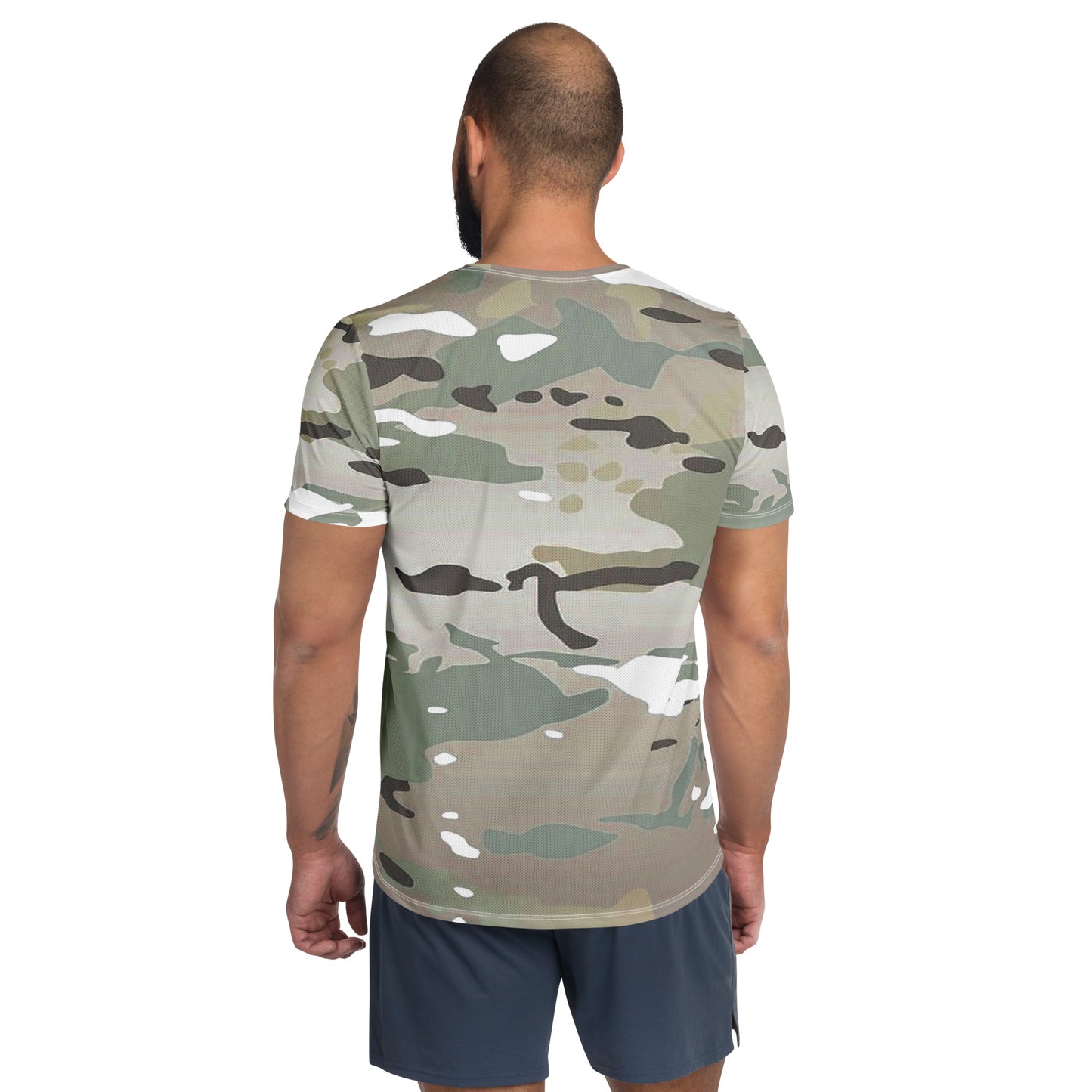 Desert Camo Men's Athletic T-Shirt - Activewear Well