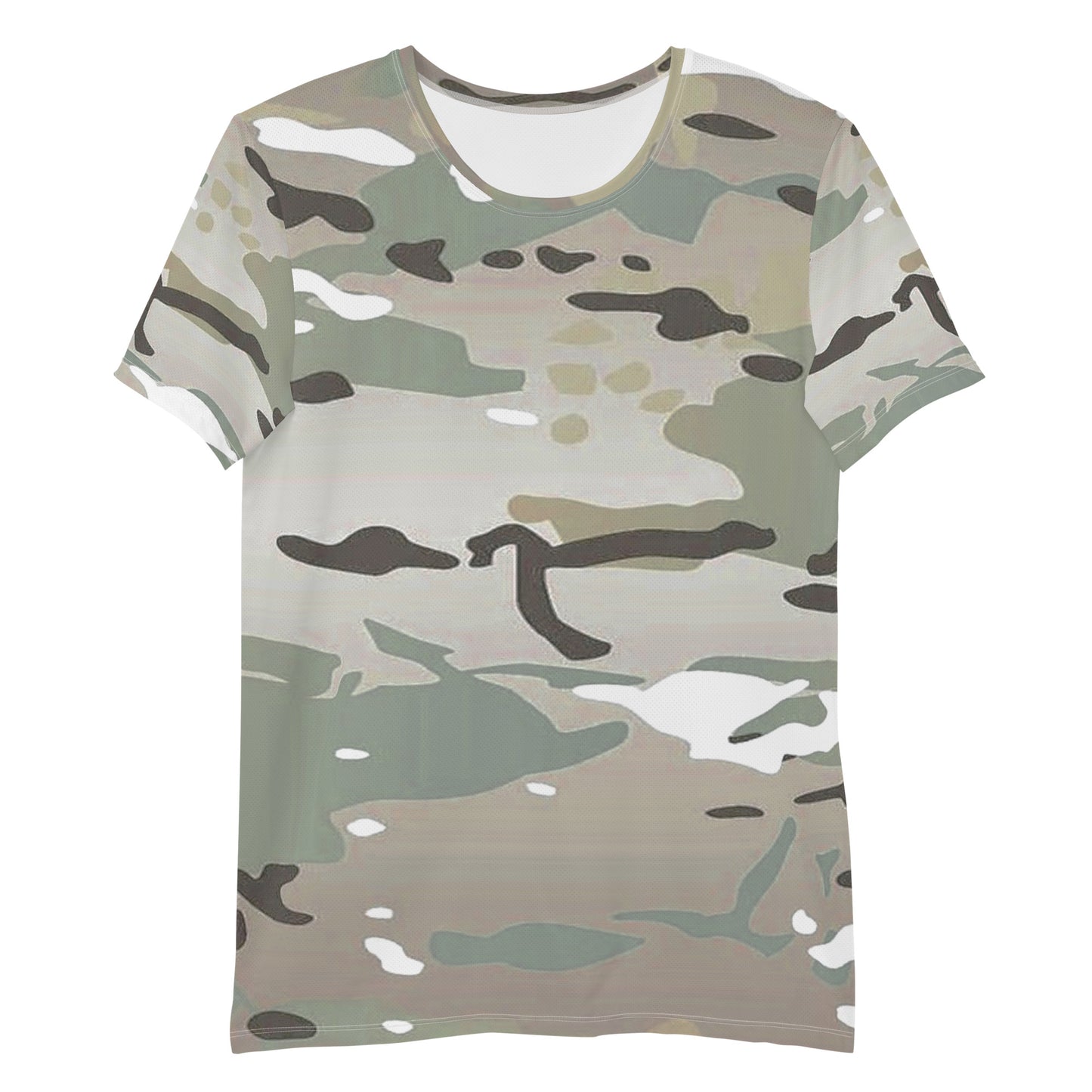 Desert Camo Men's Athletic T-Shirt - Activewear Well