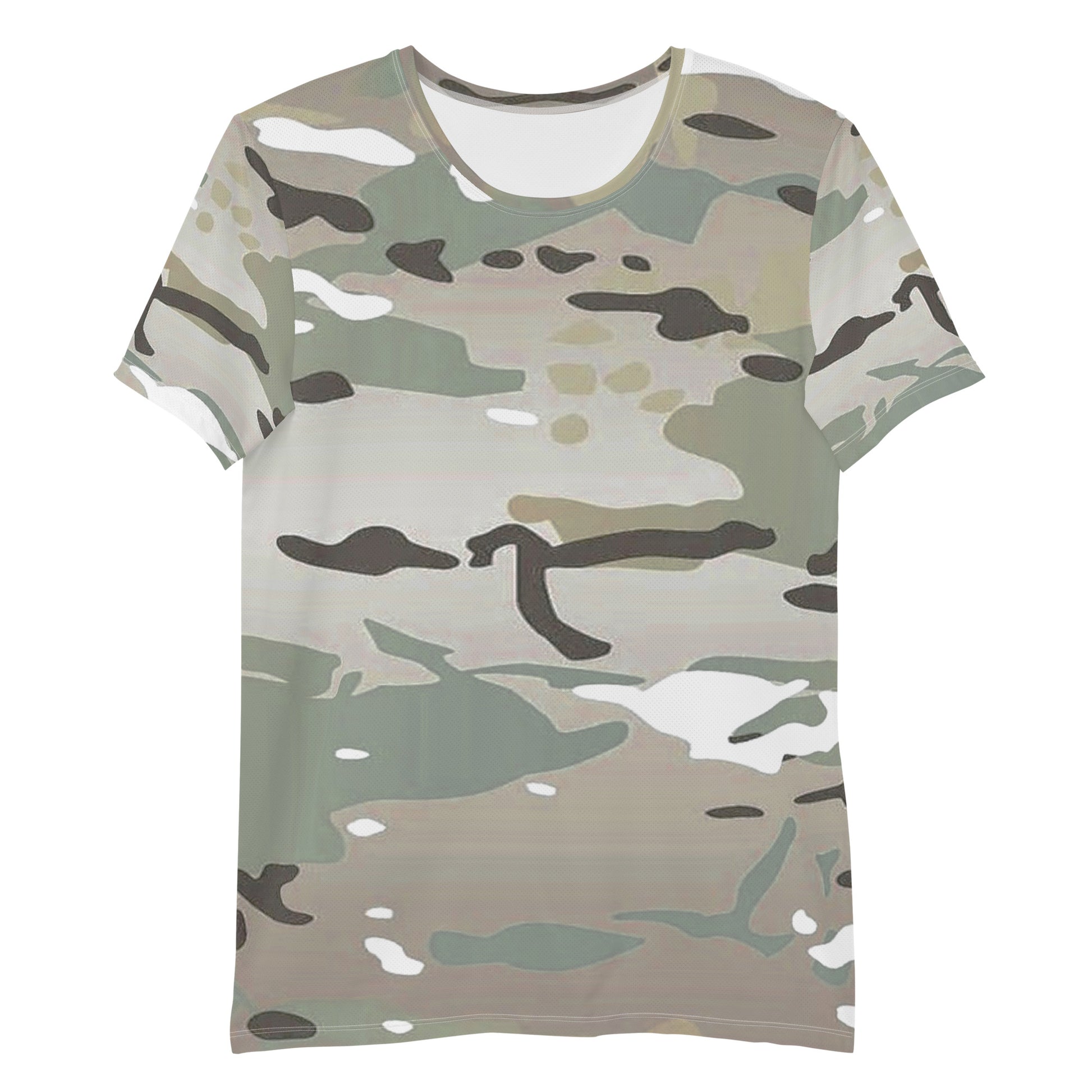 Desert Camo Men's Athletic T-Shirt - Activewear Well