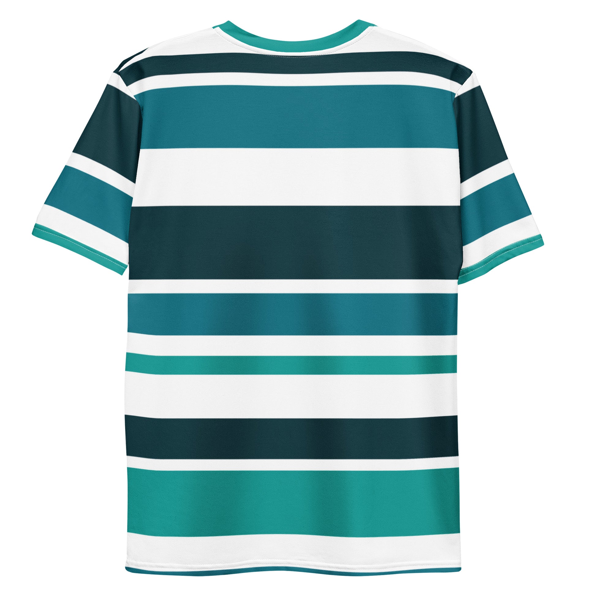 Men's Green Striped T-Shirt - Activewear Well