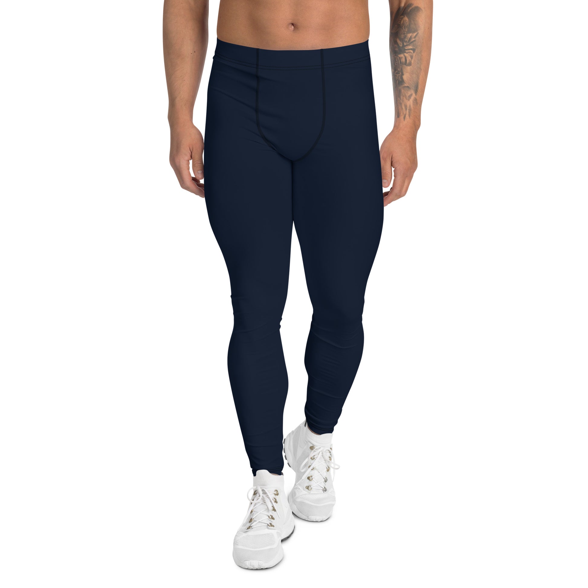 Men's  Navy Leggings - Activewear Well