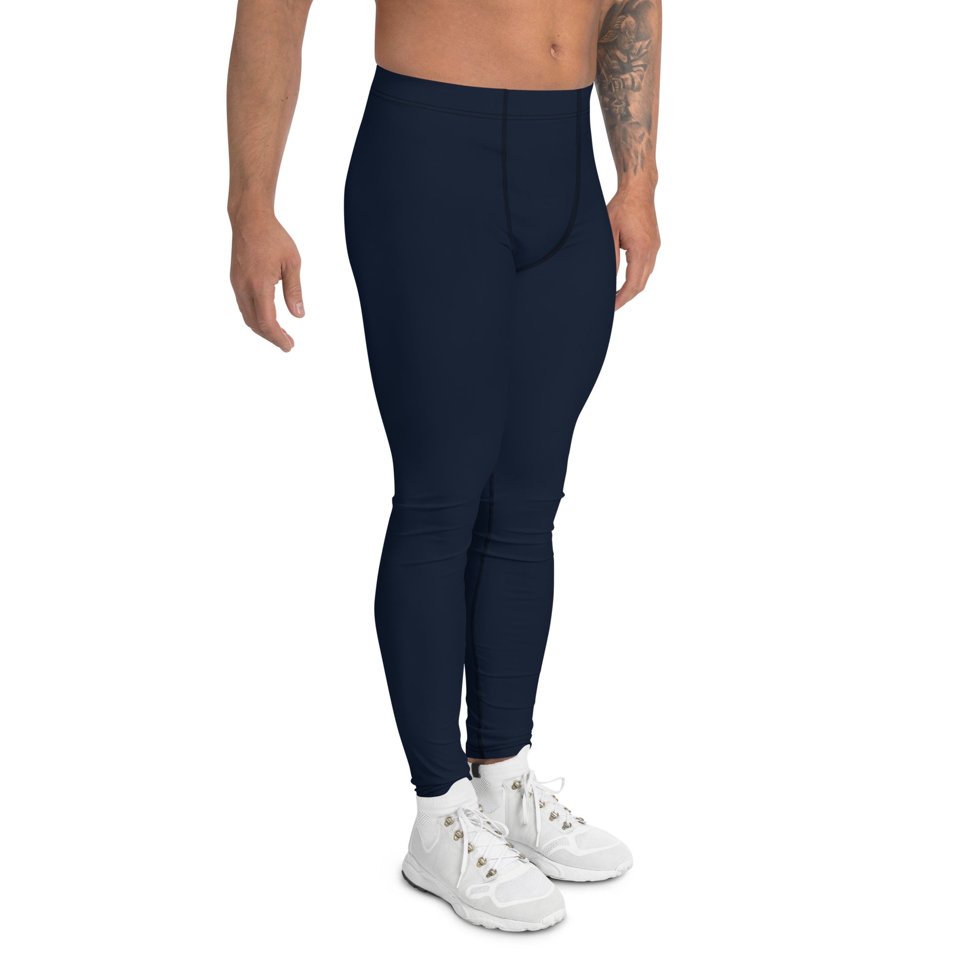 Men's  Navy Leggings - Activewear Well