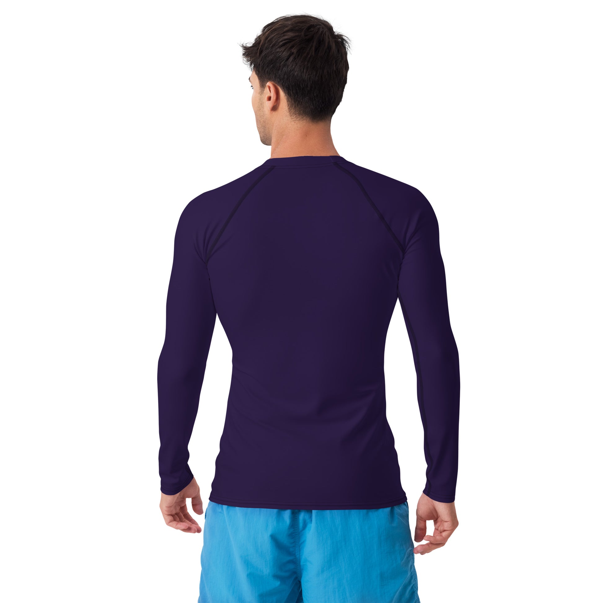 Men's Dark Purple Rash Guard - Activewear Well