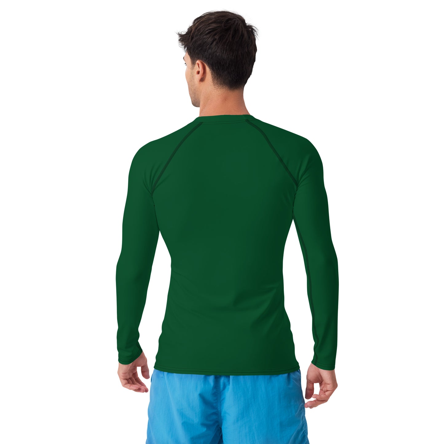 Men's Forest Green Rash Guard - Activewear Well