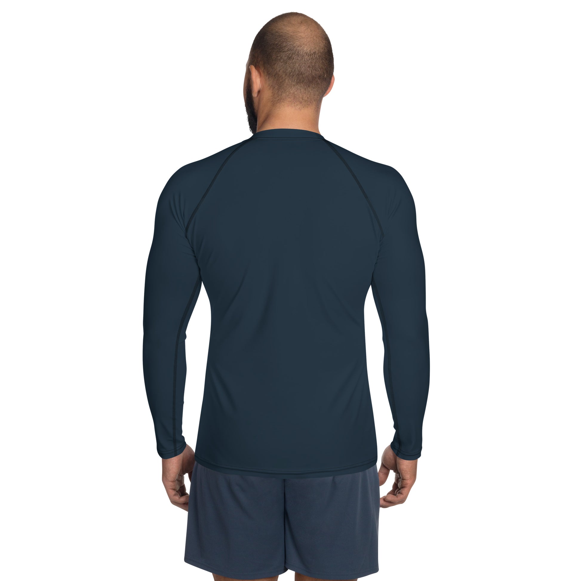 Men's Petrol Blue Rash Guard - Activewear Well