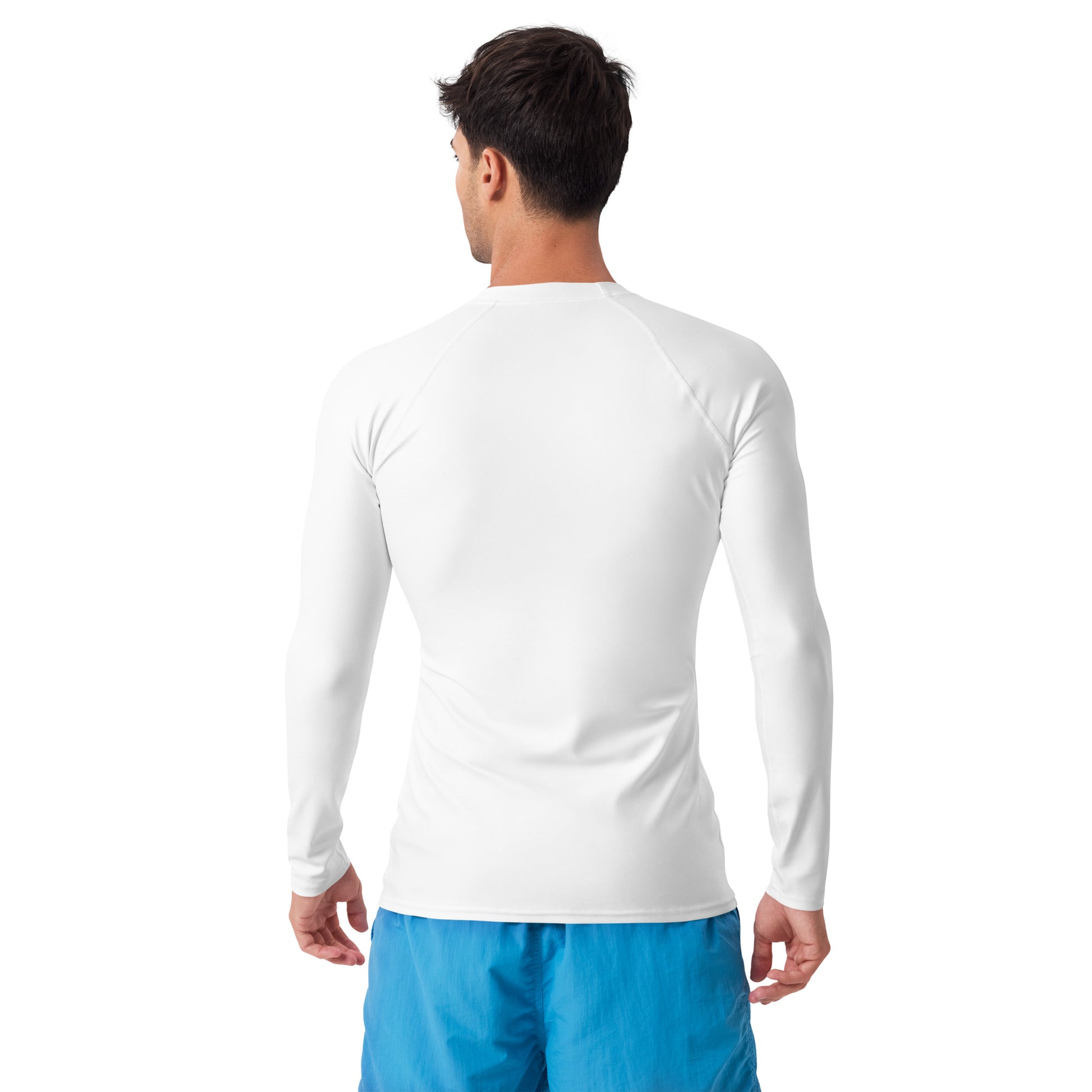 Men's White Rash Guard - Activewear Well