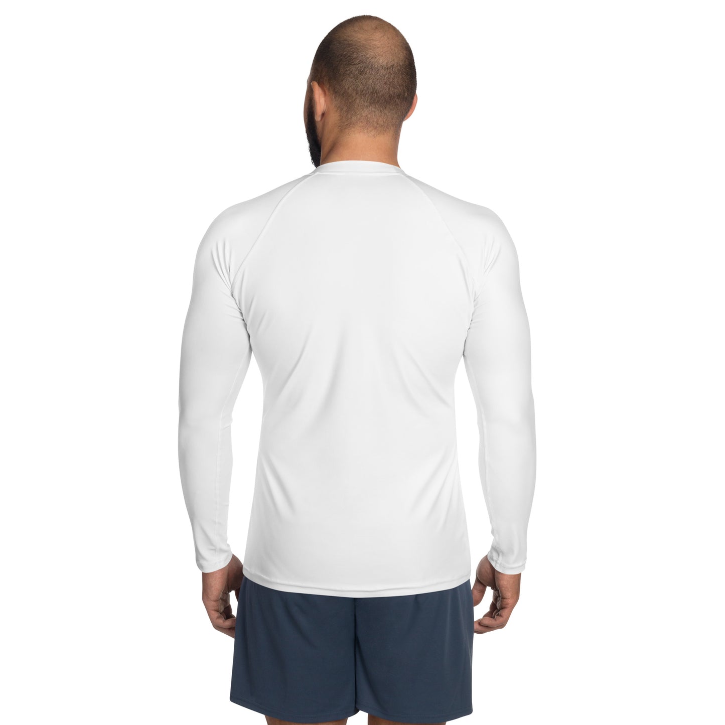 Men's White Rash Guard - Activewear Well