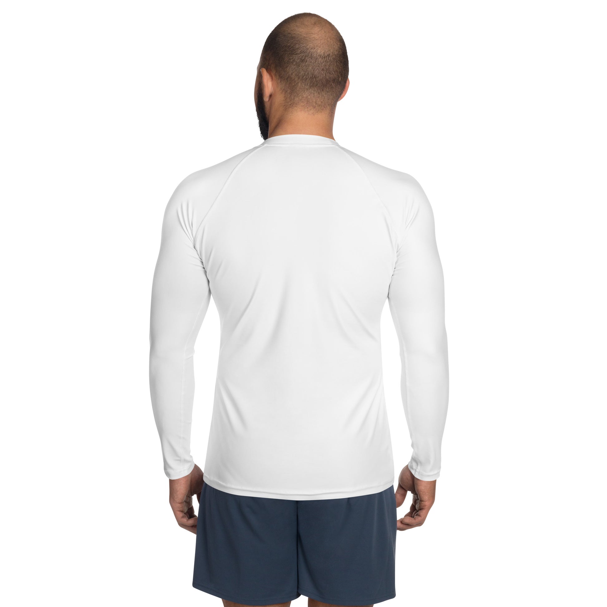 Men's White Rash Guard - Activewear Well
