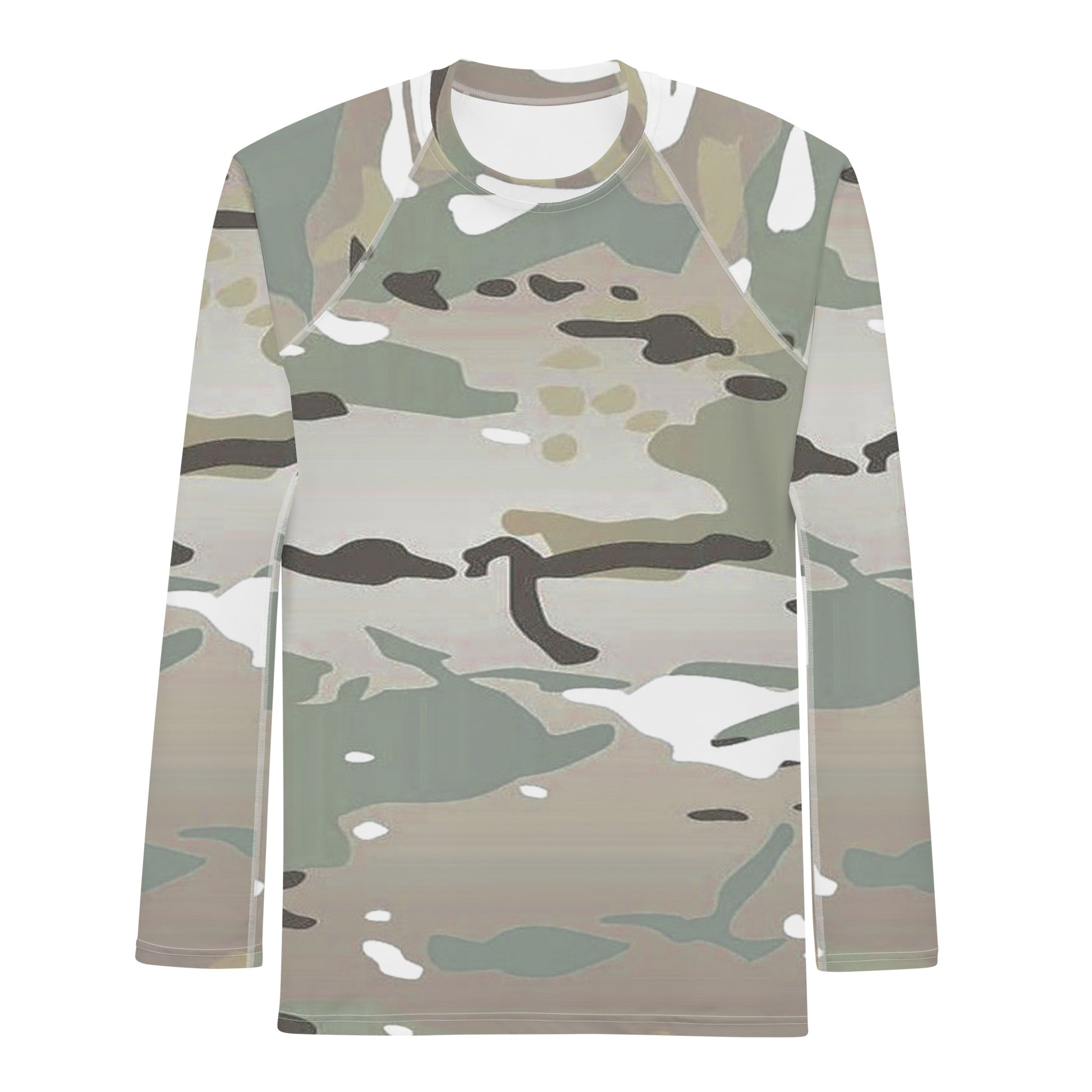 Desert Camo Men's Rash Guard - Activewear Well