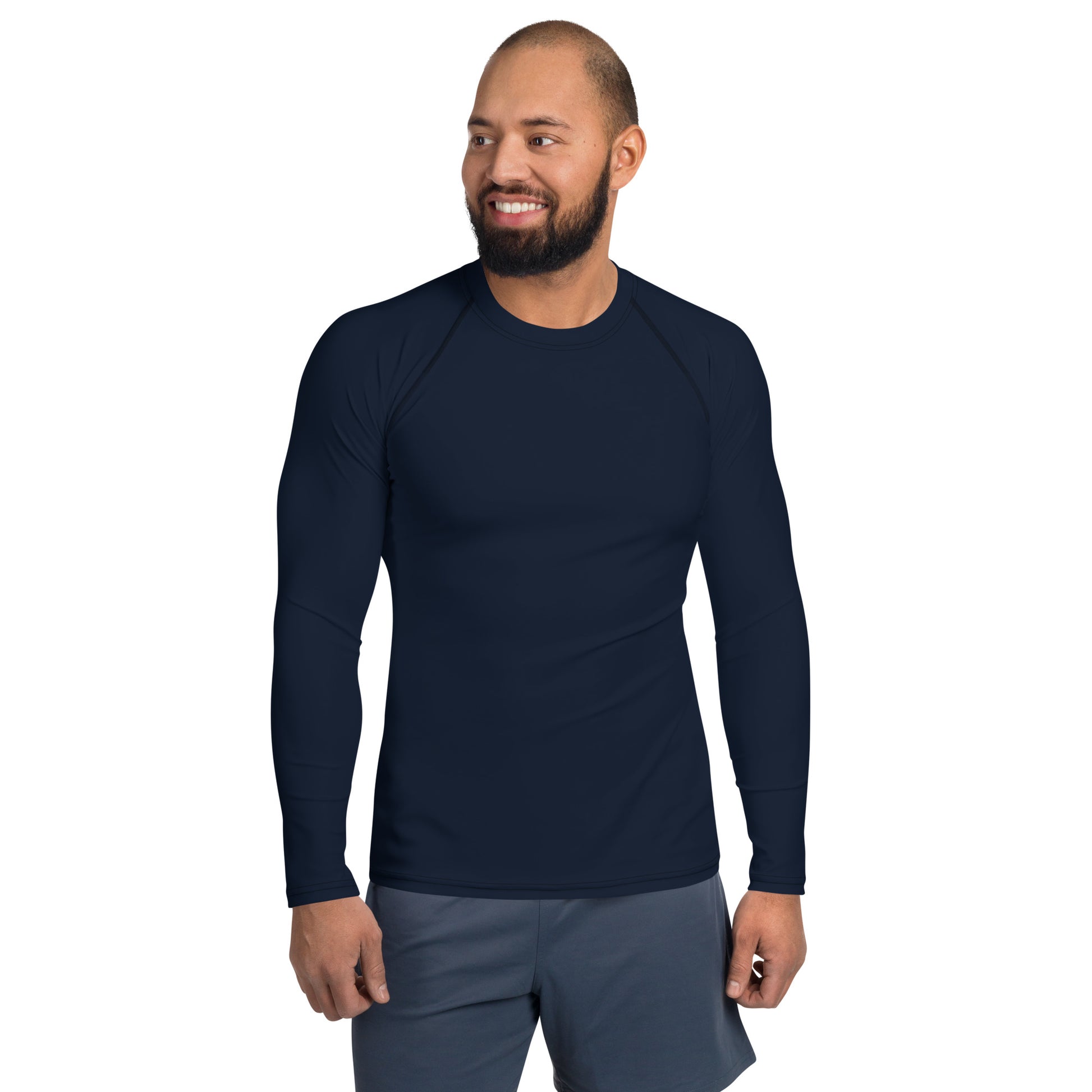 Men's Navy Rash Guard - Activewear Well