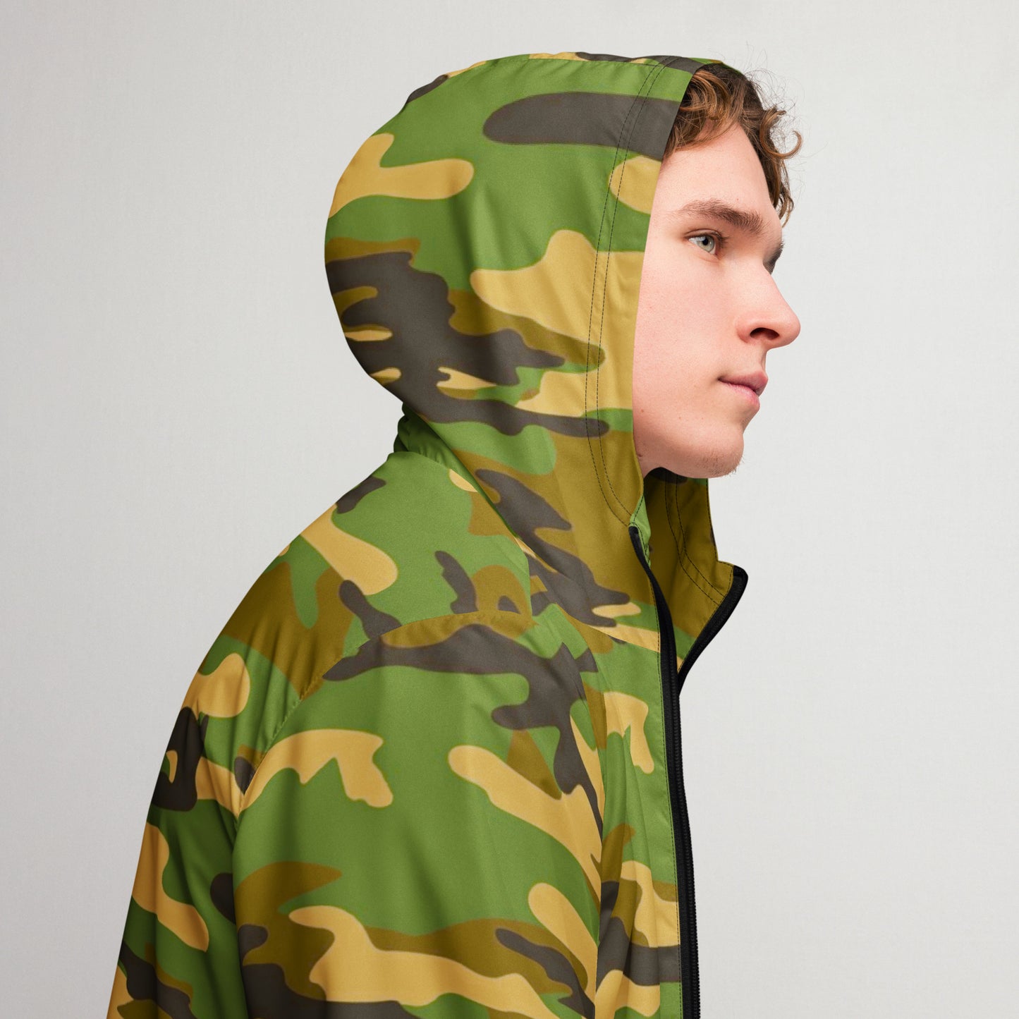 Camo Men’s Windbreaker - Activewear Well
