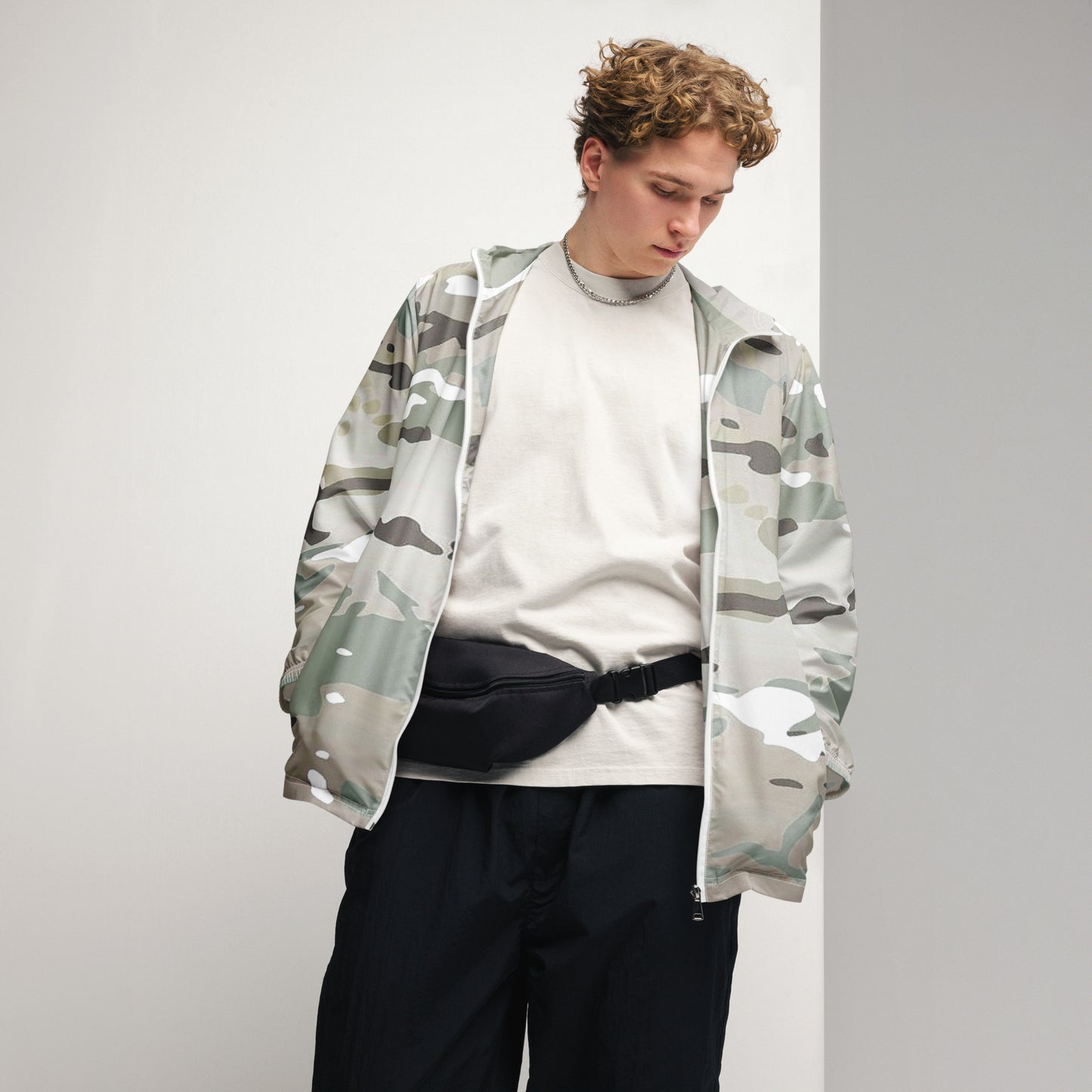 Desert Camo Men’s Windbreaker - Activewear Well