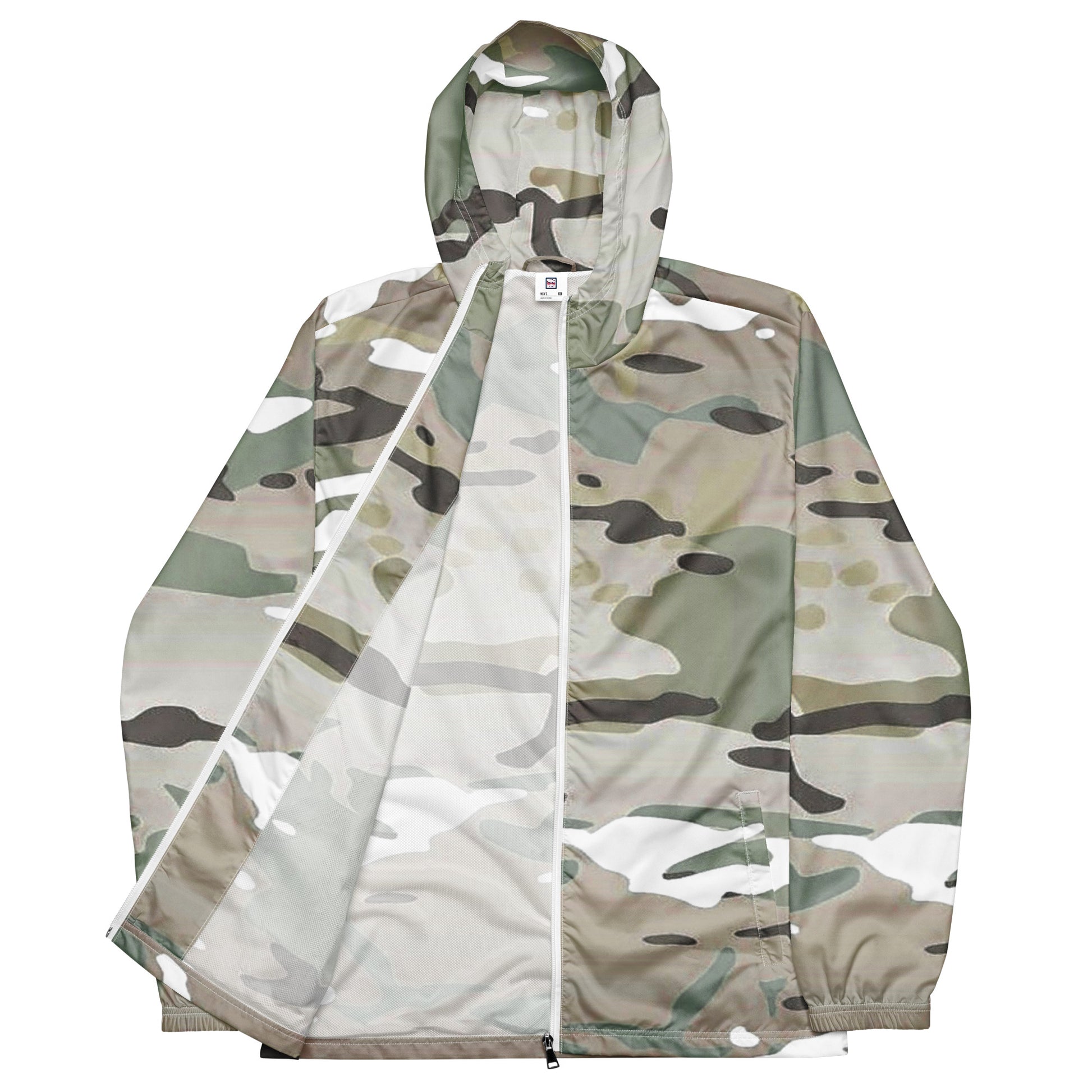 Desert Camo Men’s Windbreaker - Activewear Well
