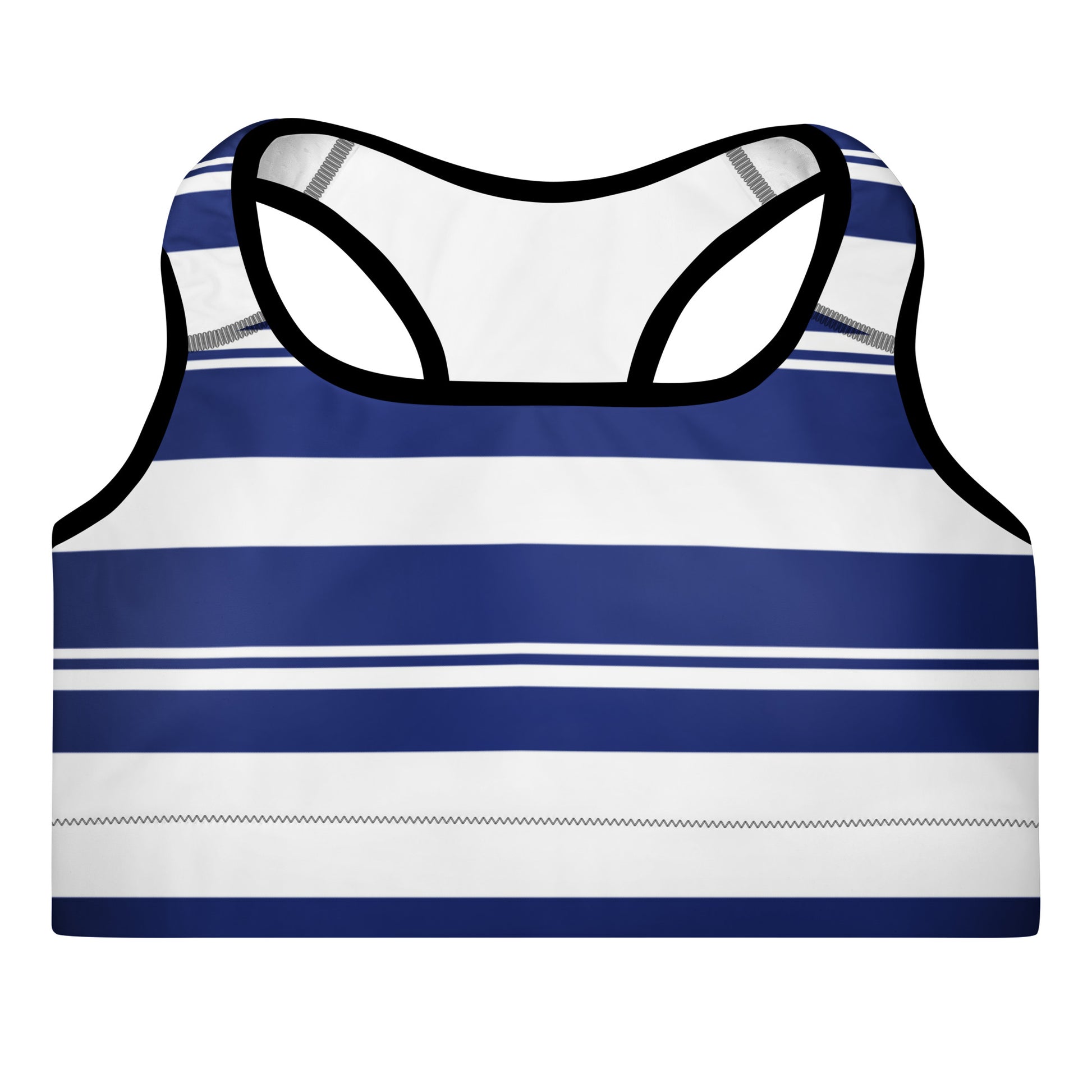 Striped Padded Sports Bra - Activewear Well