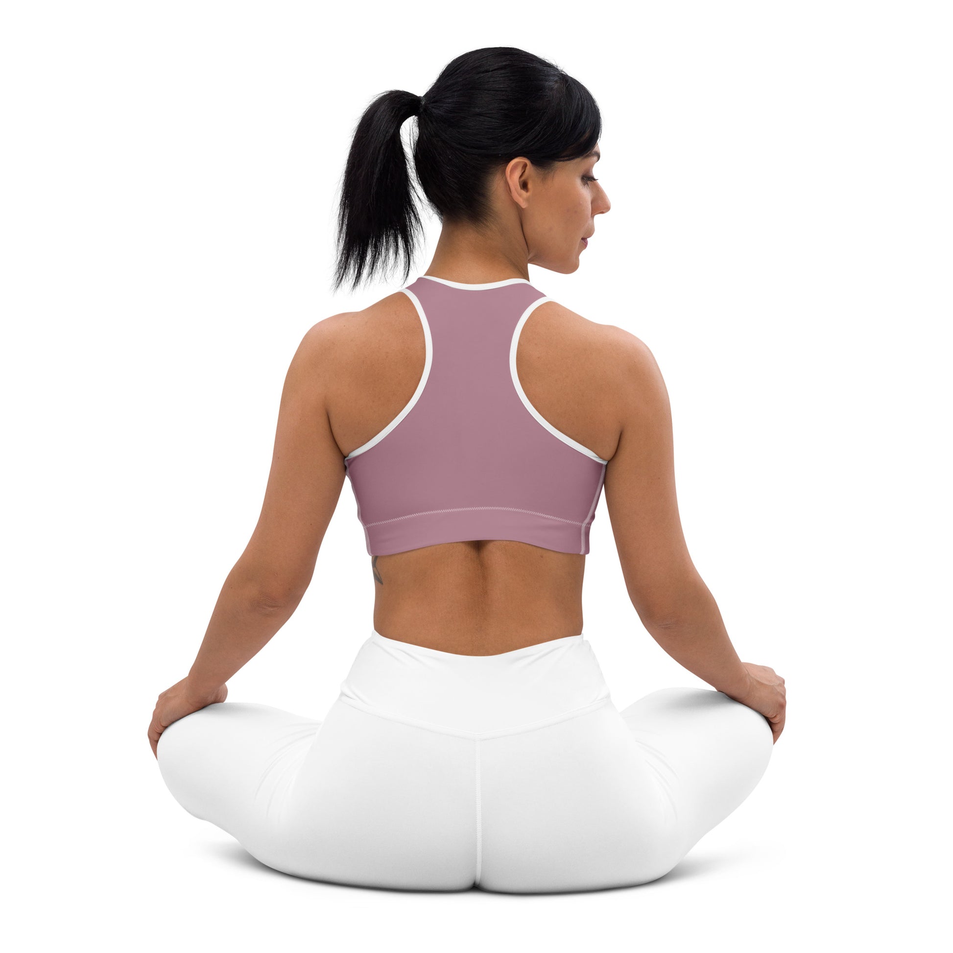 Purple Mauve Padded Sports Bra - Activewear Well