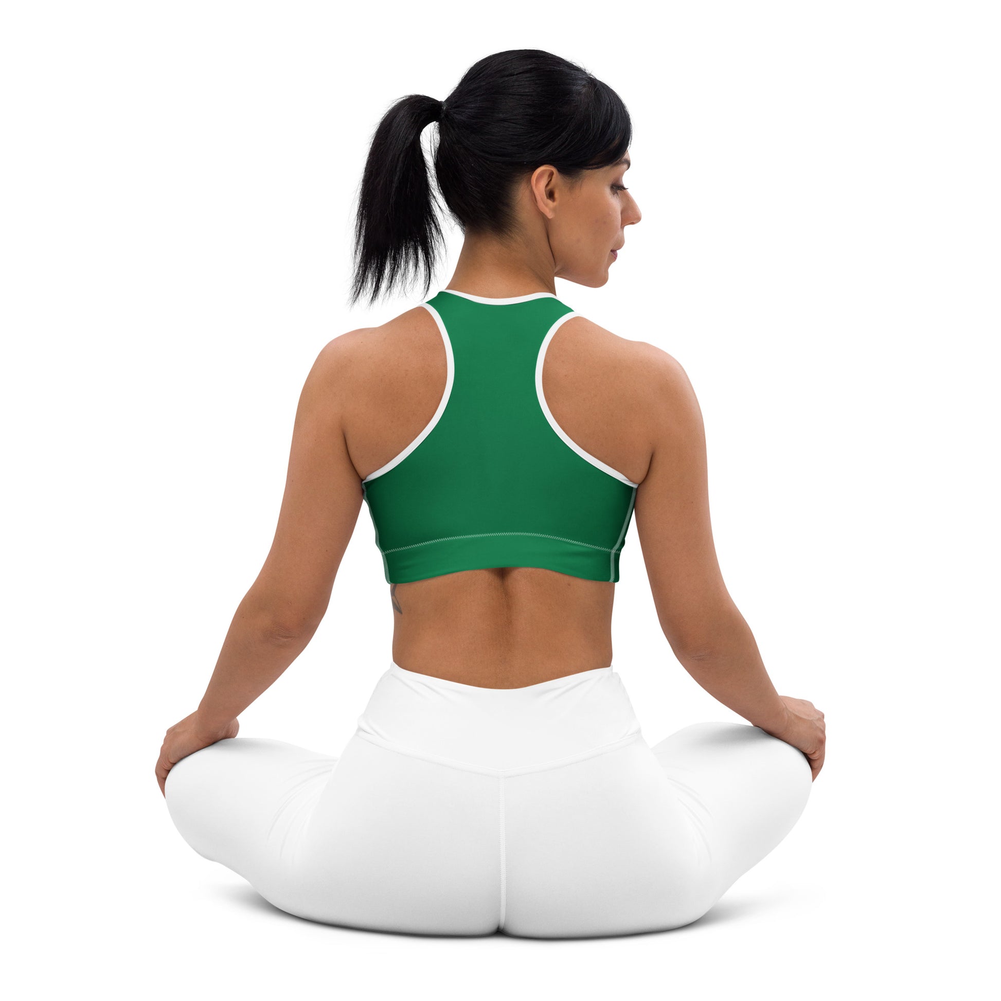 Green Padded Sports Bra - Activewear Well