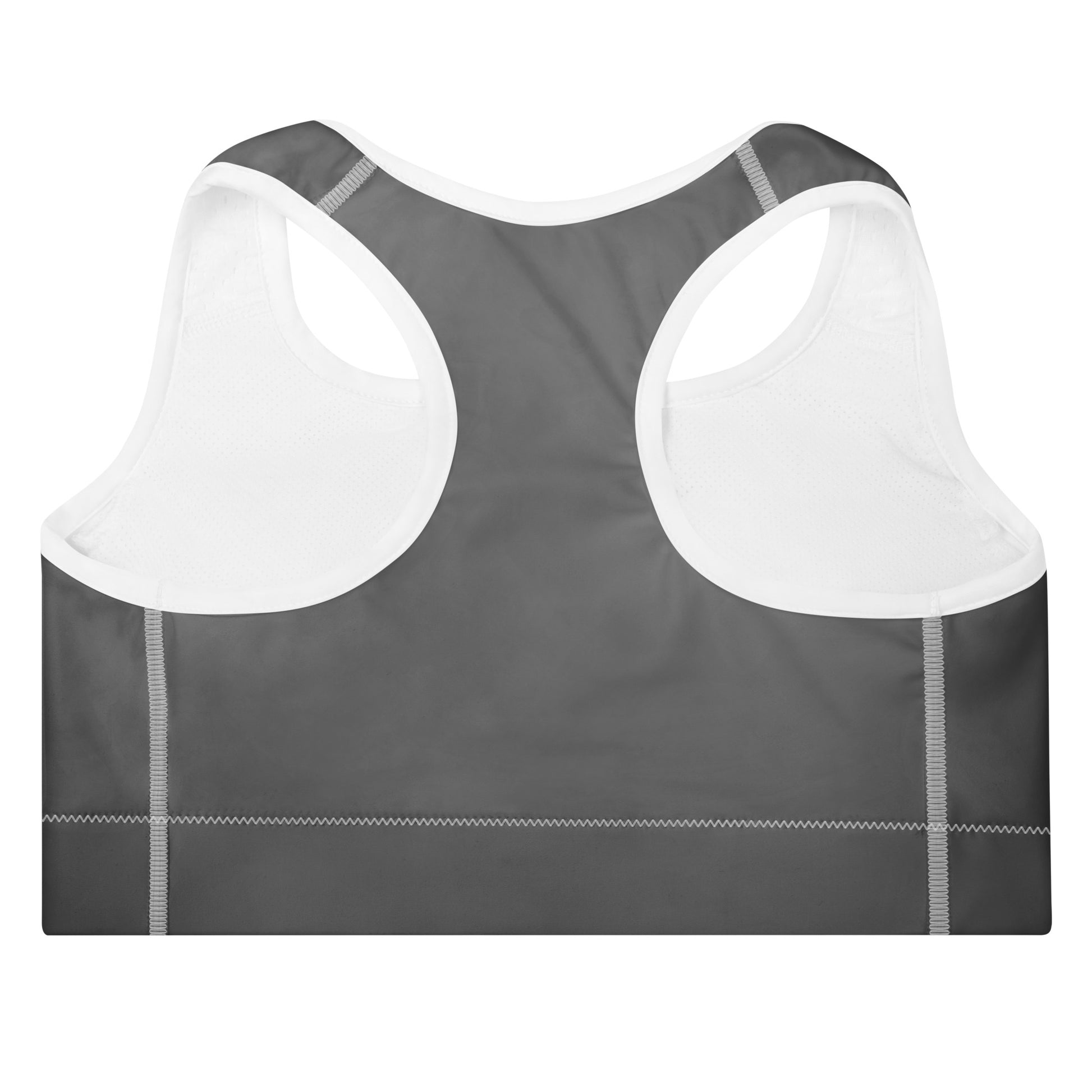 Grey Padded Sports Bra - Activewear Well