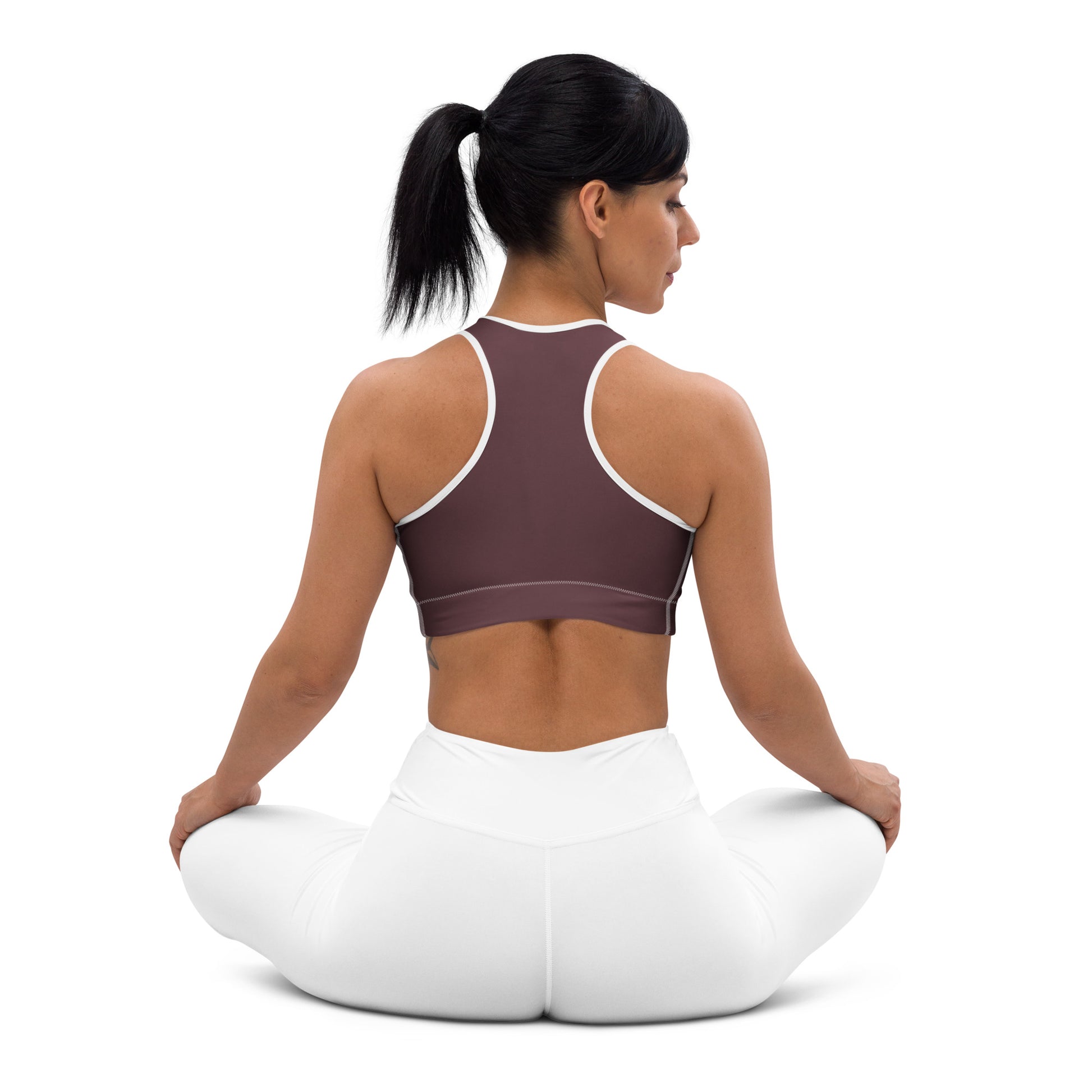 Espresso Padded Sports Bra - Activewear Well