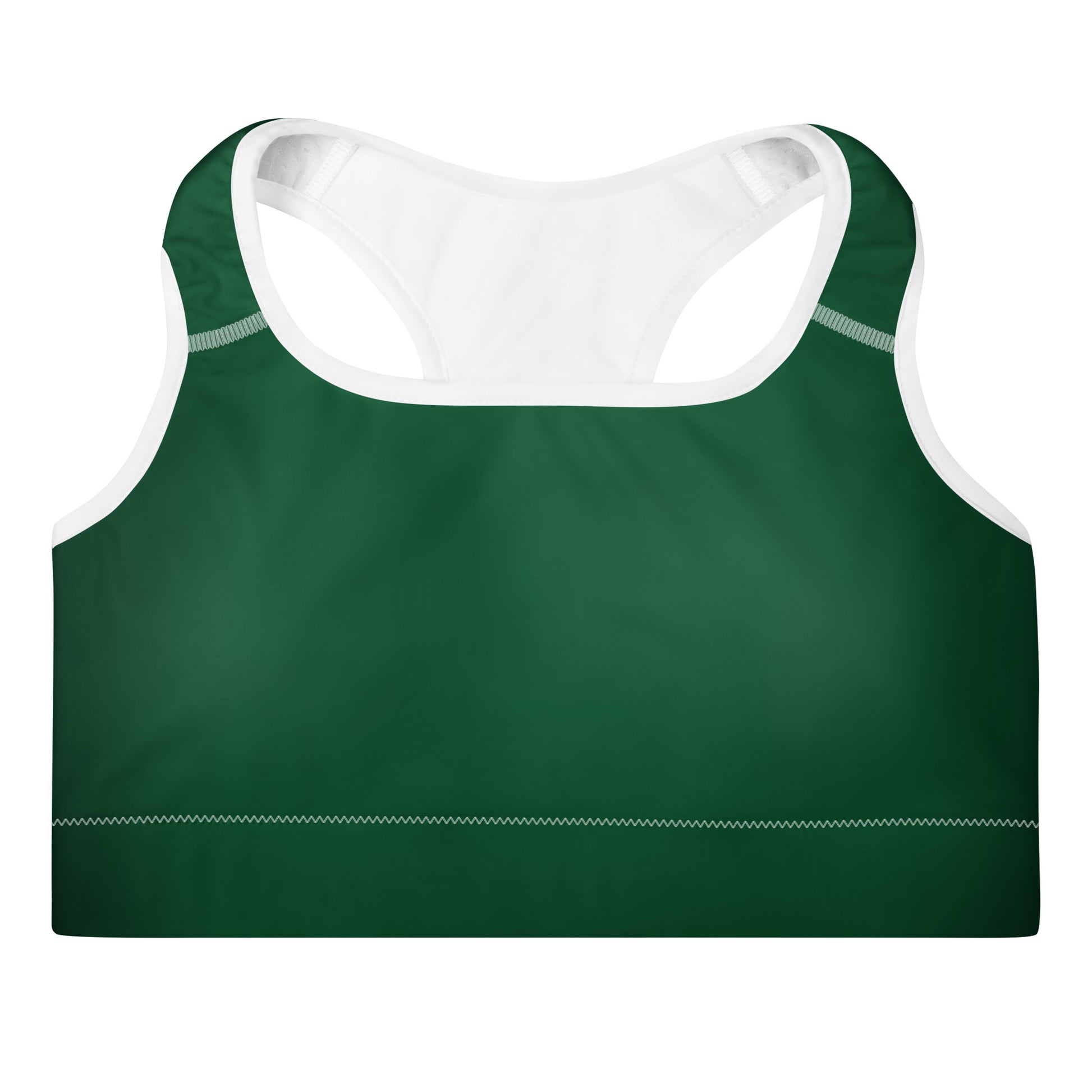 Forest Green Padded Sports Bra - Activewear Well