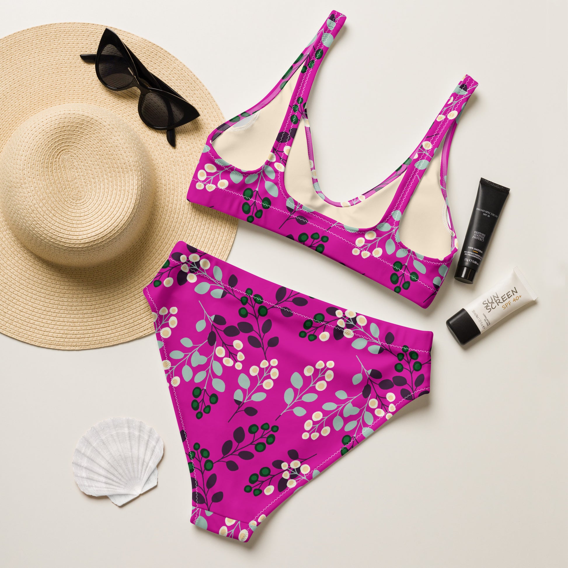 Abigail Recycled High-Waisted Bikini - Activewear Well