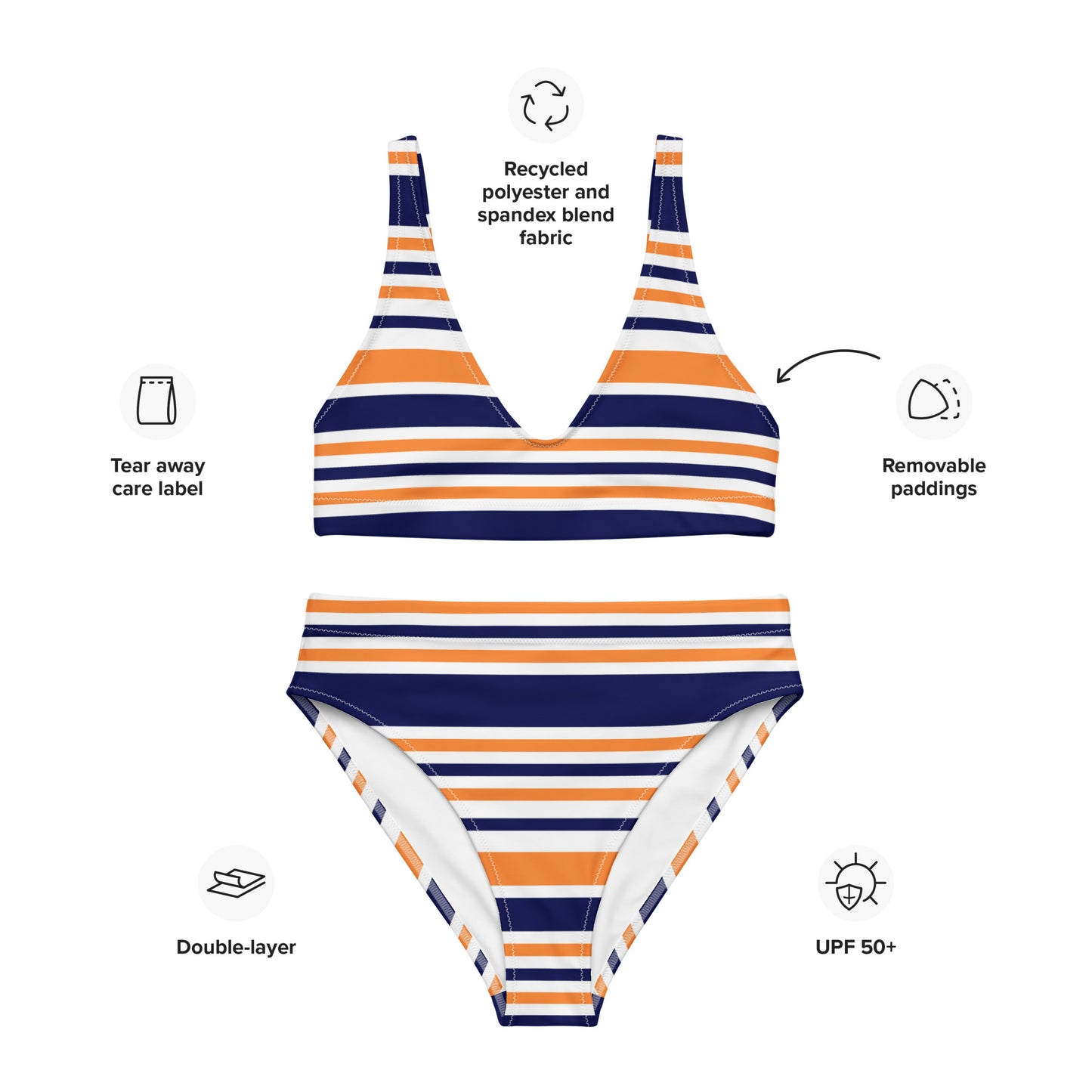 Nicky Recycled High-Waisted Bikini - Activewear Well