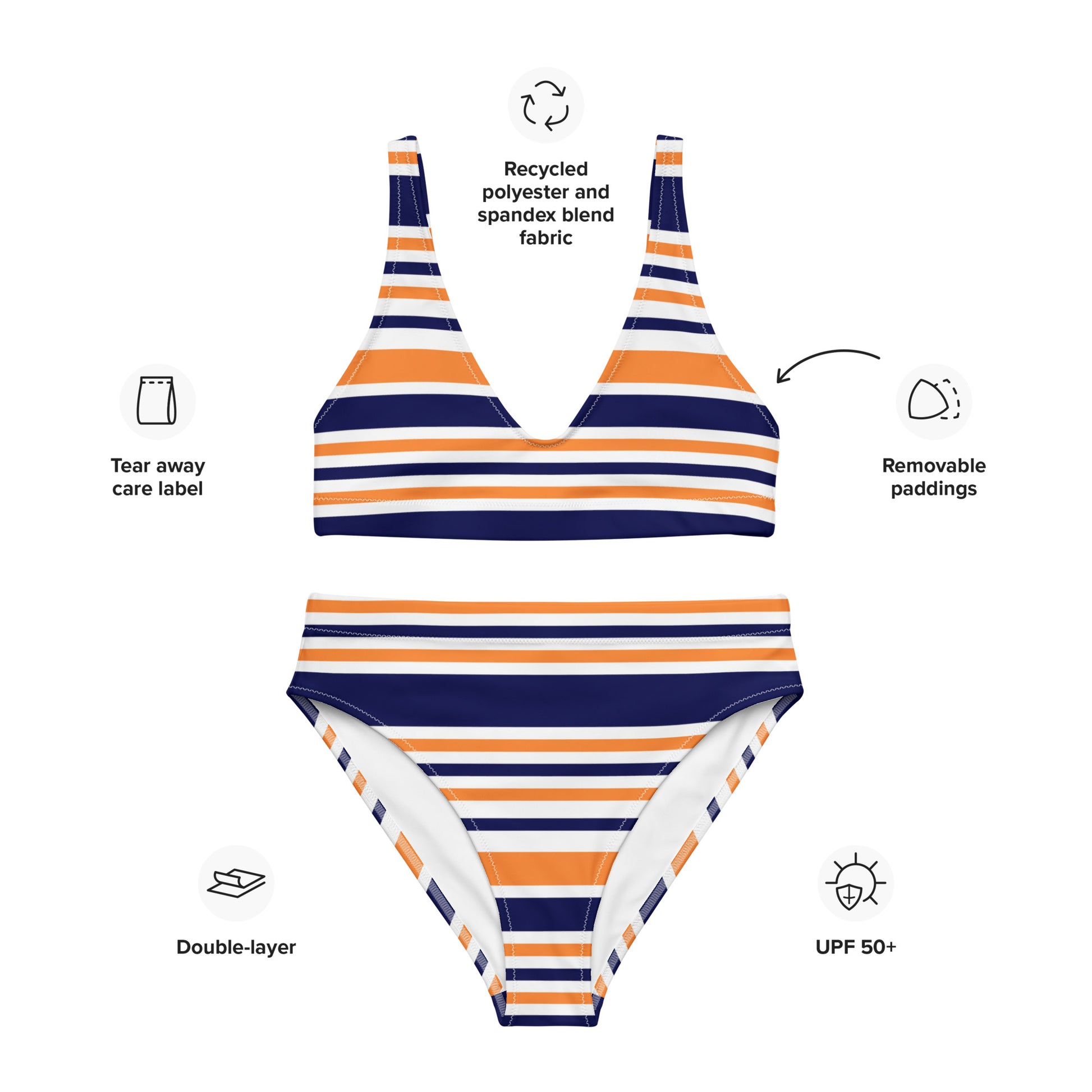 Nicky Recycled High-Waisted Bikini - Activewear Well