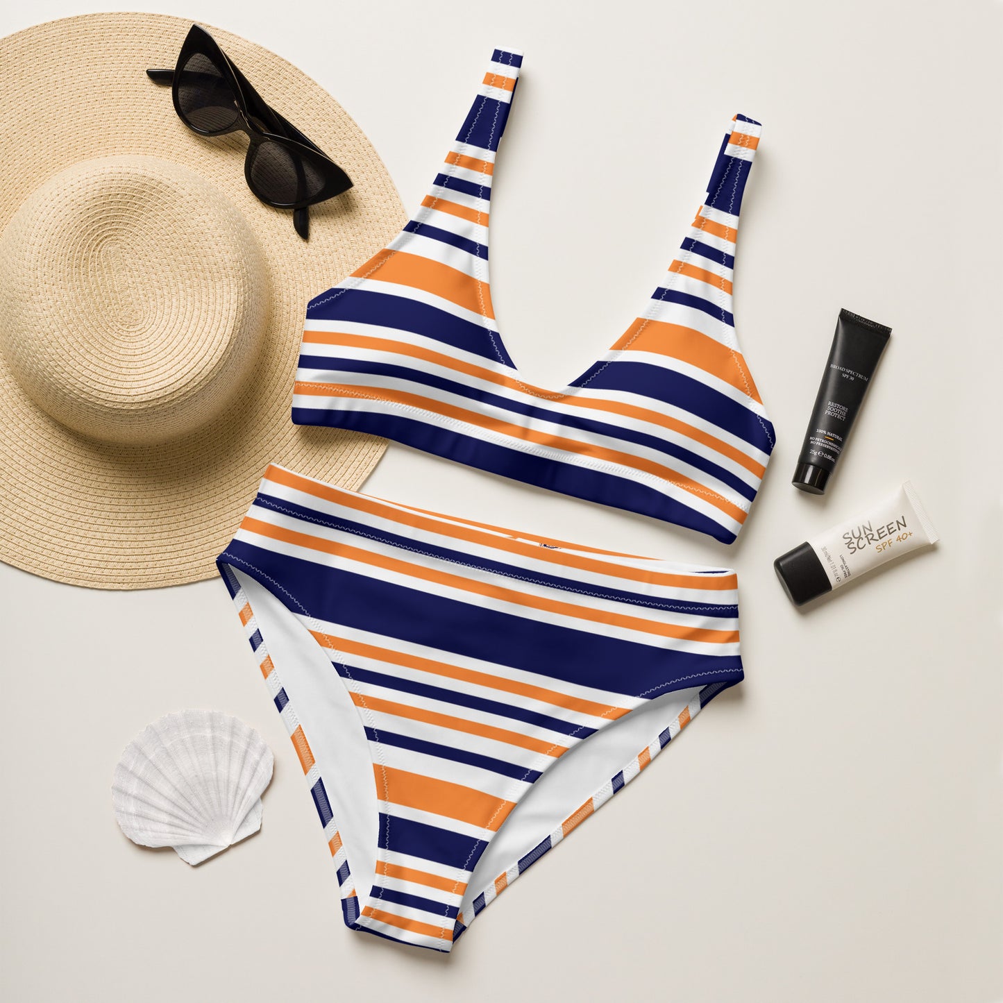 Nicky Recycled High-Waisted Bikini - Activewear Well