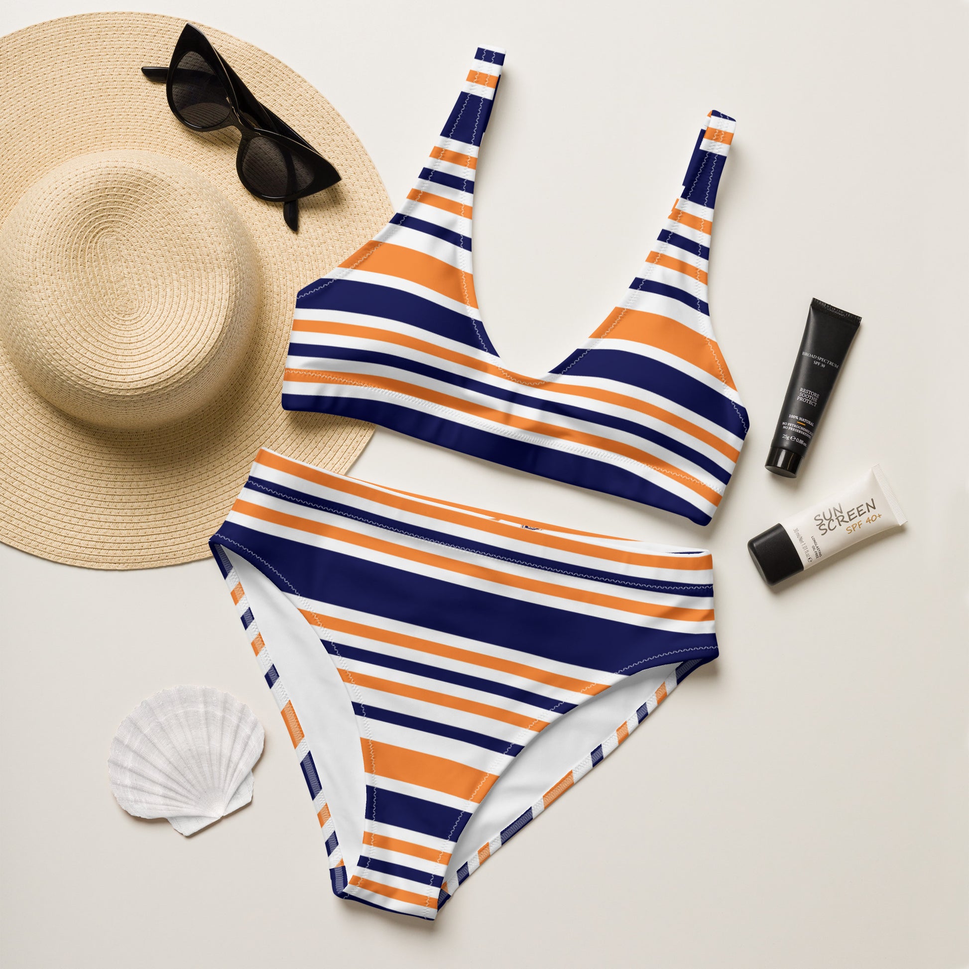 Nicky Recycled High-Waisted Bikini - Activewear Well