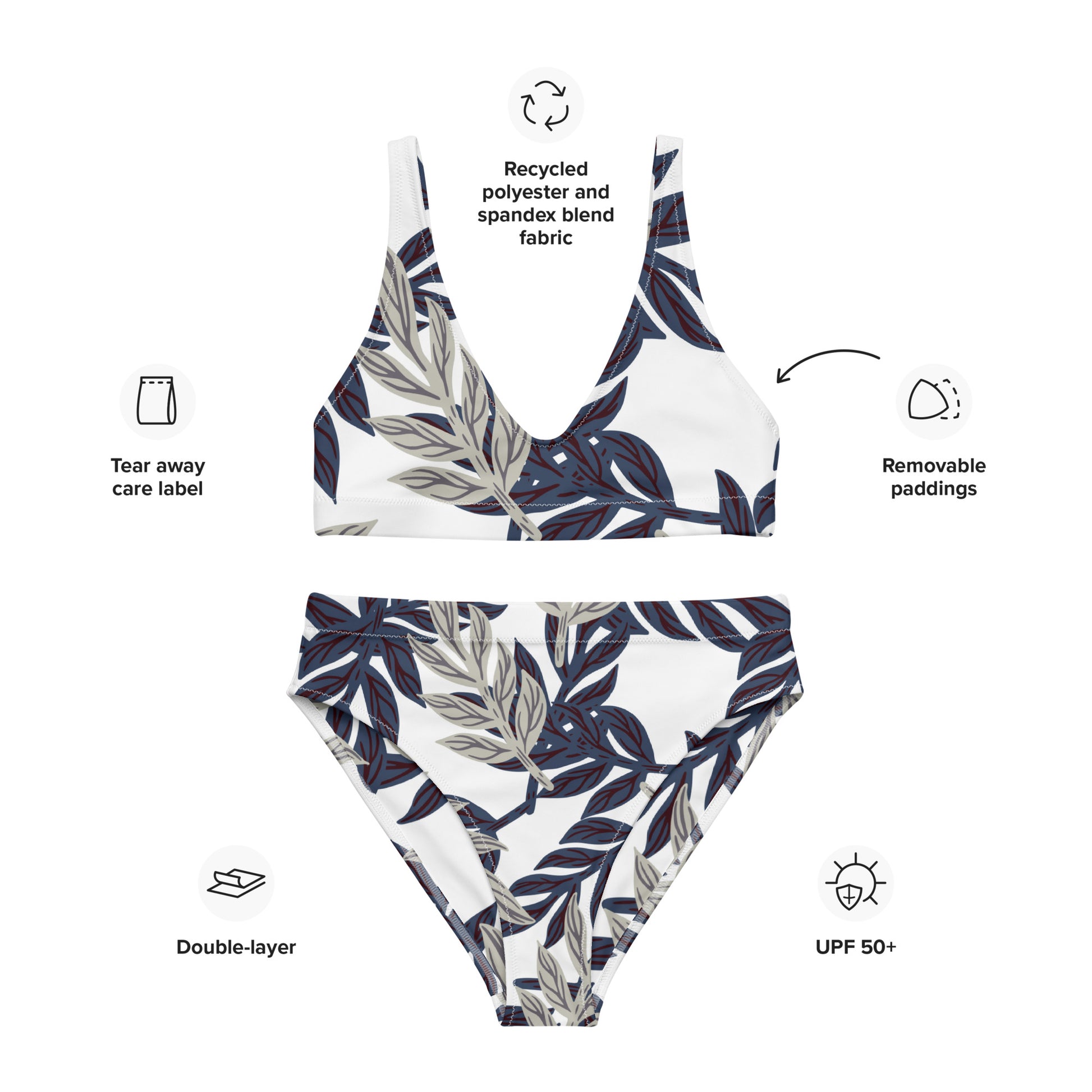 Ashley Recycled High-Waisted Bikini - Activewear Well