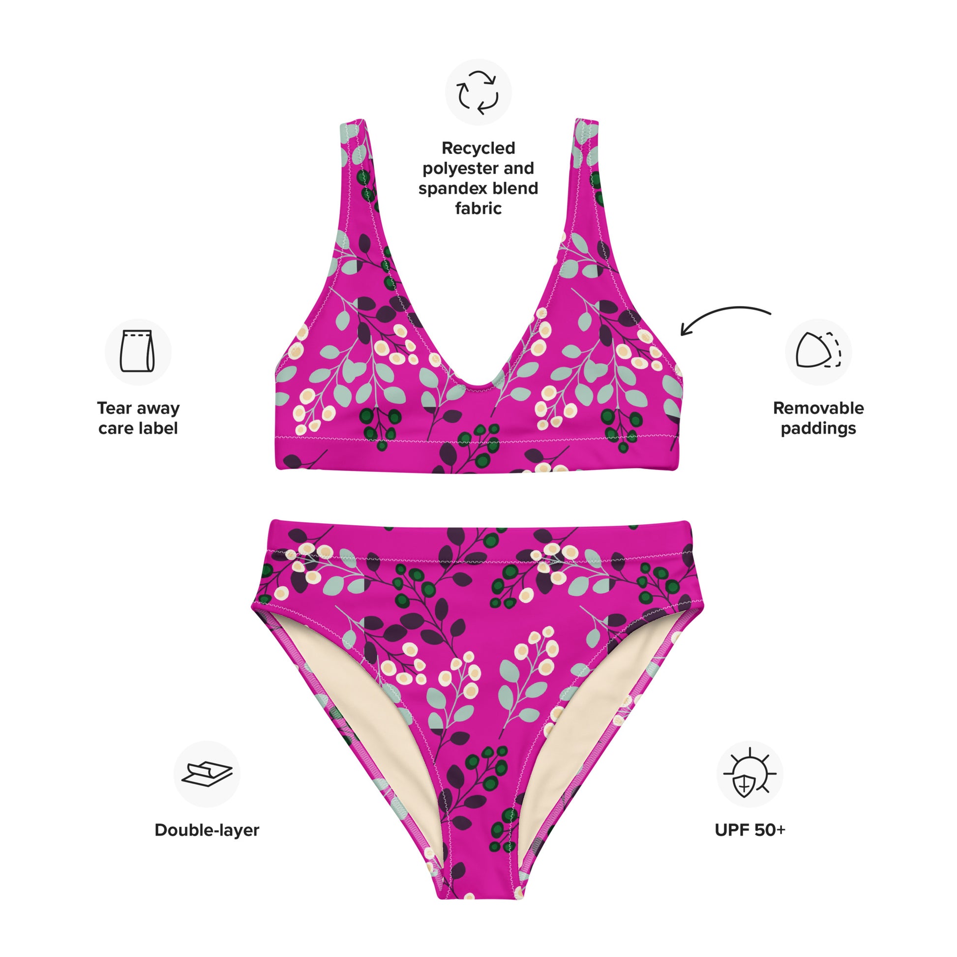 Abigail Recycled High-Waisted Bikini - Activewear Well