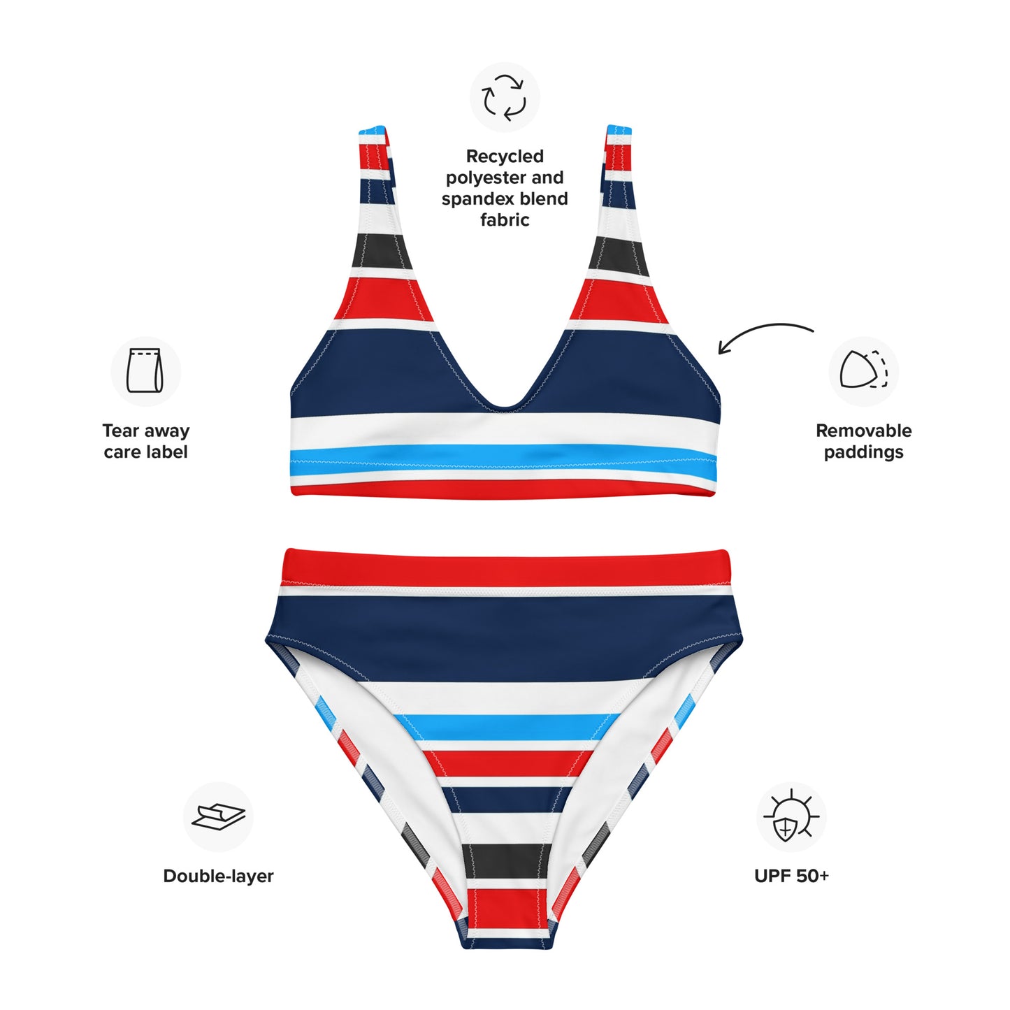 Emily High-Waisted Bikini - Activewear Well