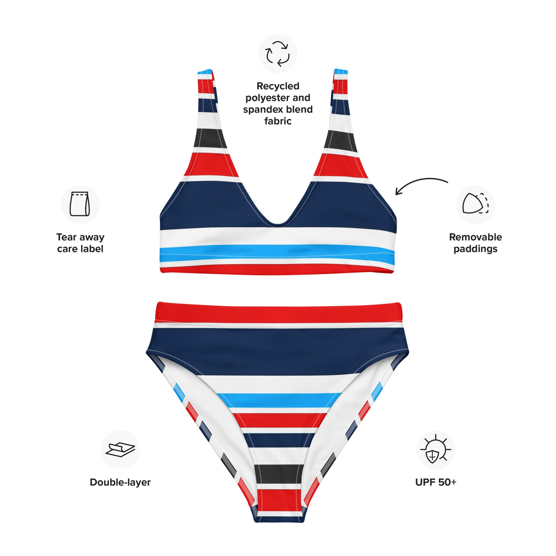 Emily High-Waisted Bikini - Activewear Well