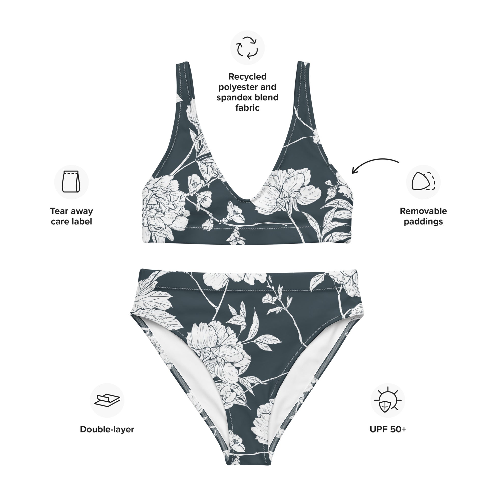Meagan High-Waisted Bikini - Activewear Well