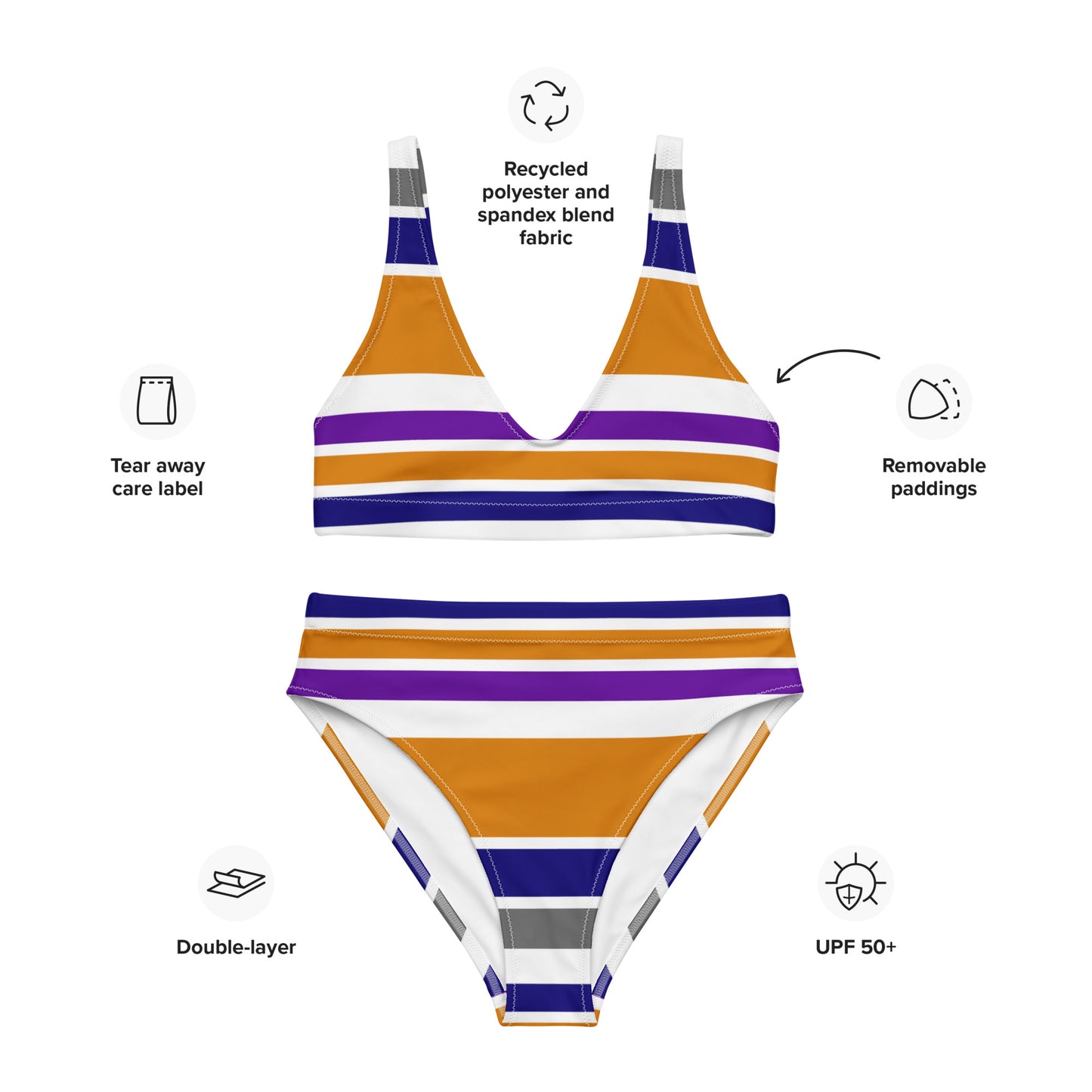 Alyssa Recycled High-Waisted Bikini - Activewear Well