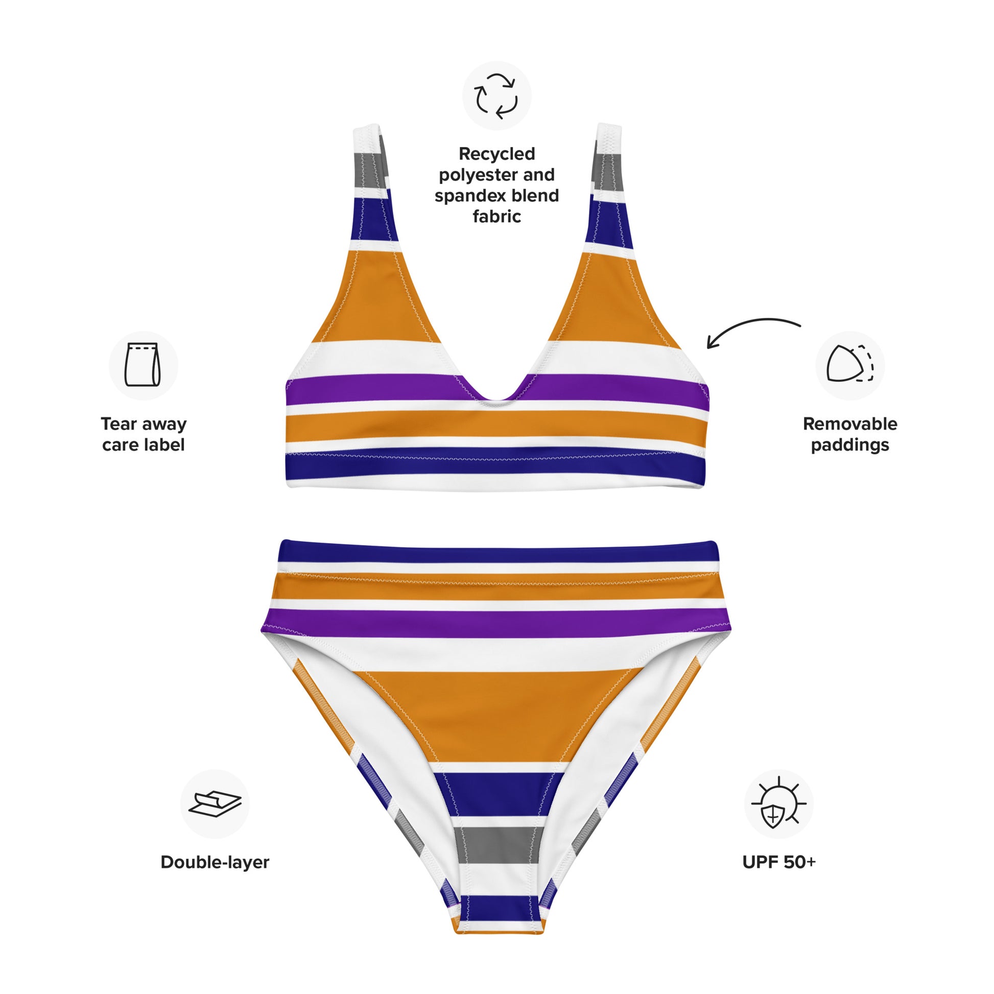 Alyssa Recycled High-Waisted Bikini - Activewear Well