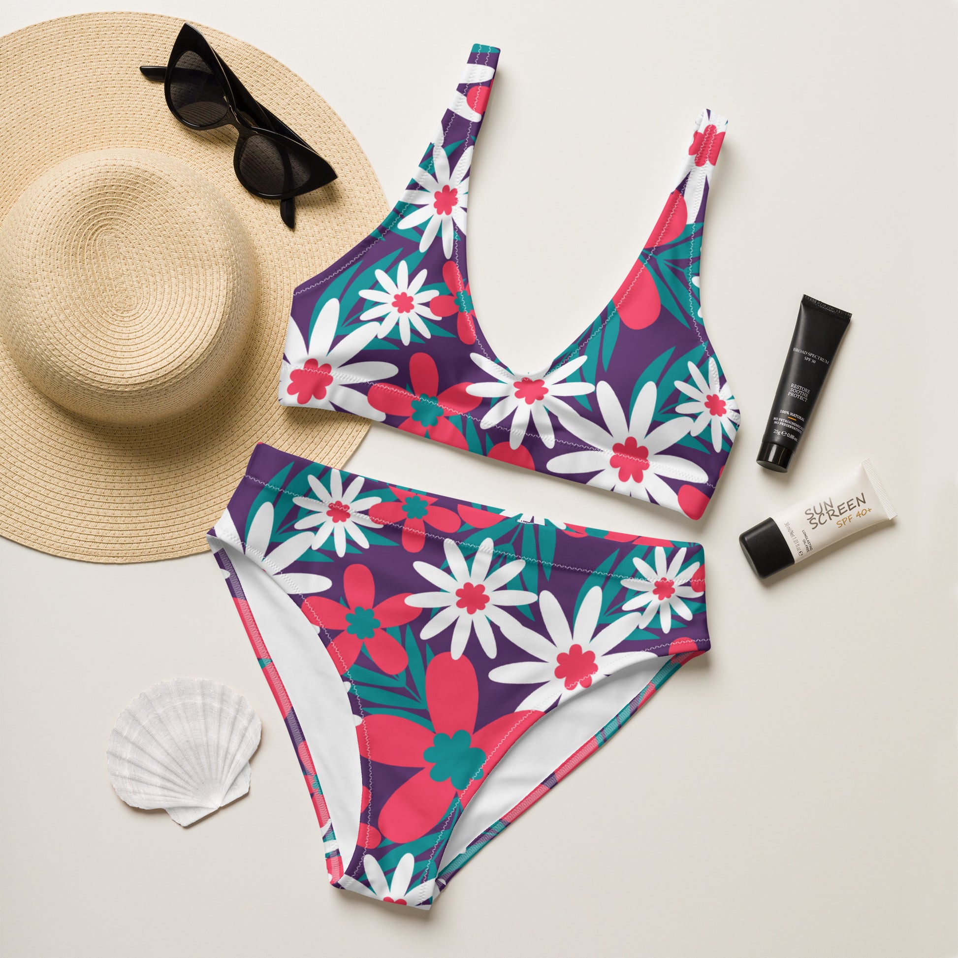 Dayna Recycled High-Waisted Bikini - Activewear Well